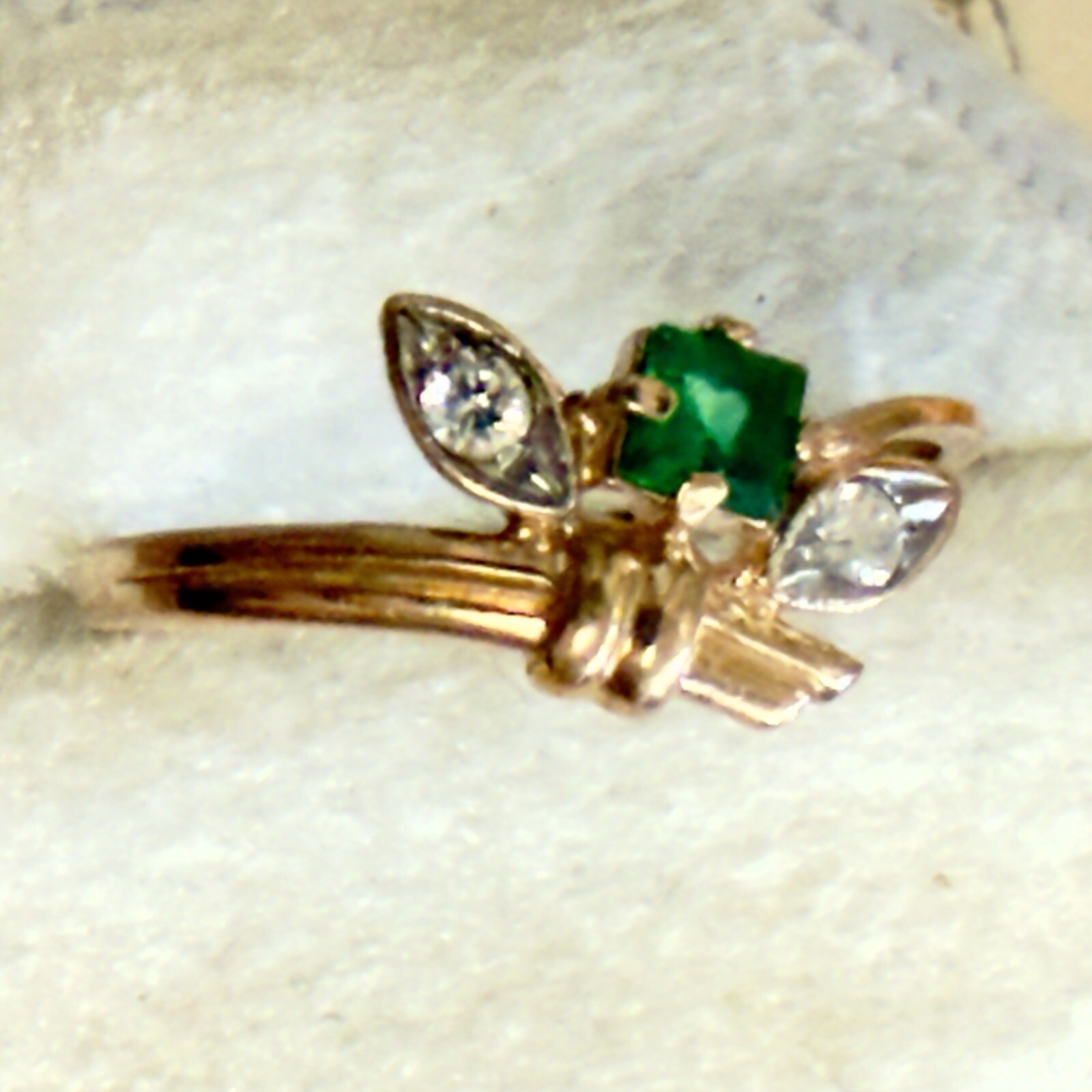 Size 5.5 – 585 14K Rose Gold Delicate Vintage East European Ring – #1634