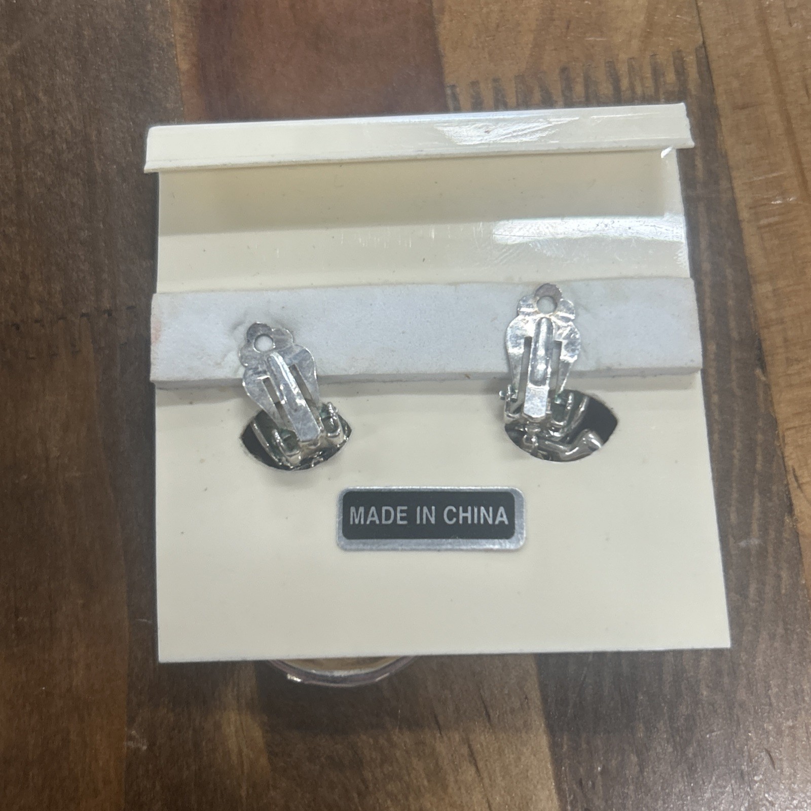 Cato Clip On Nickel Free Silver Tone Hoop Dangle Earrings