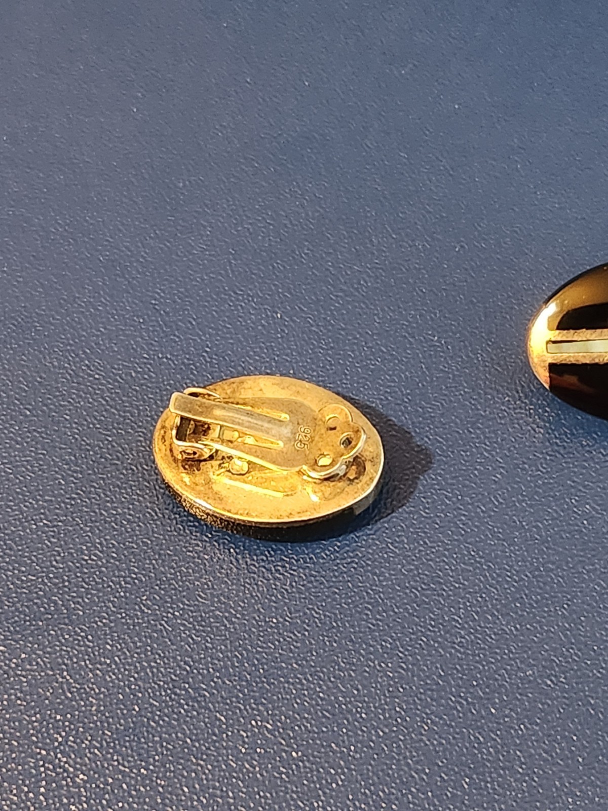 Sterling Silver Black Onyx Clip On Earrings