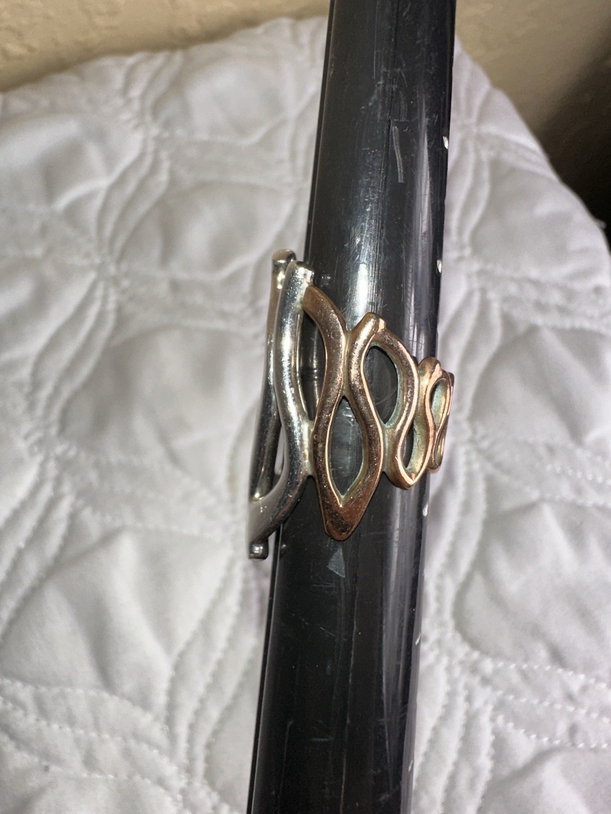 STUNNING RLM ROBERT LEE MORRIS STERLING BRONZE BOLD RING SIZE 6 See Pictures