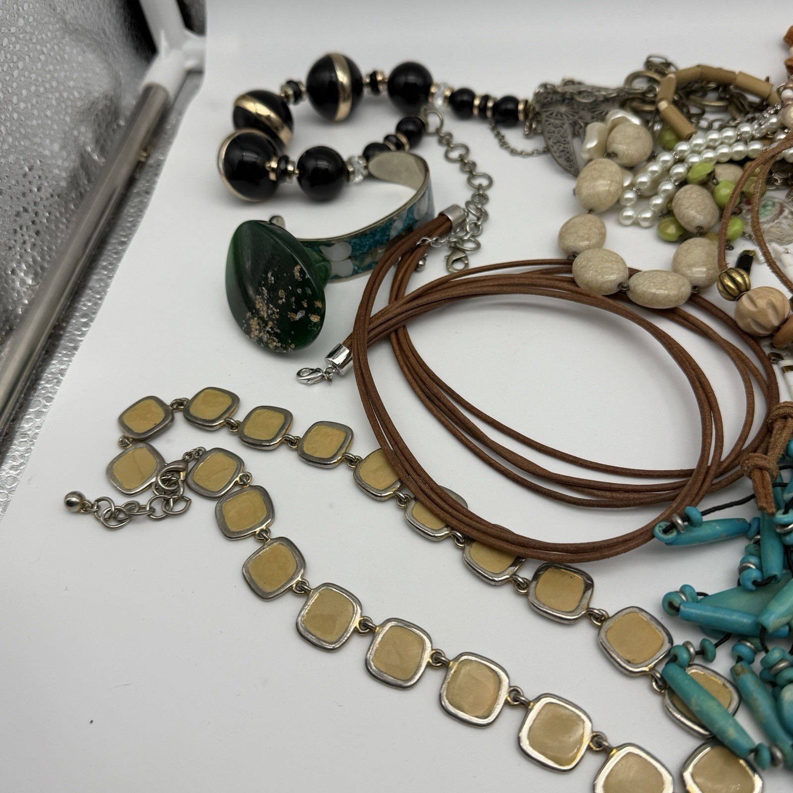 Junk Drawer Costume Jewelry Lot Estate Wearable Repair Craft Vtg Mod 3 Lbs