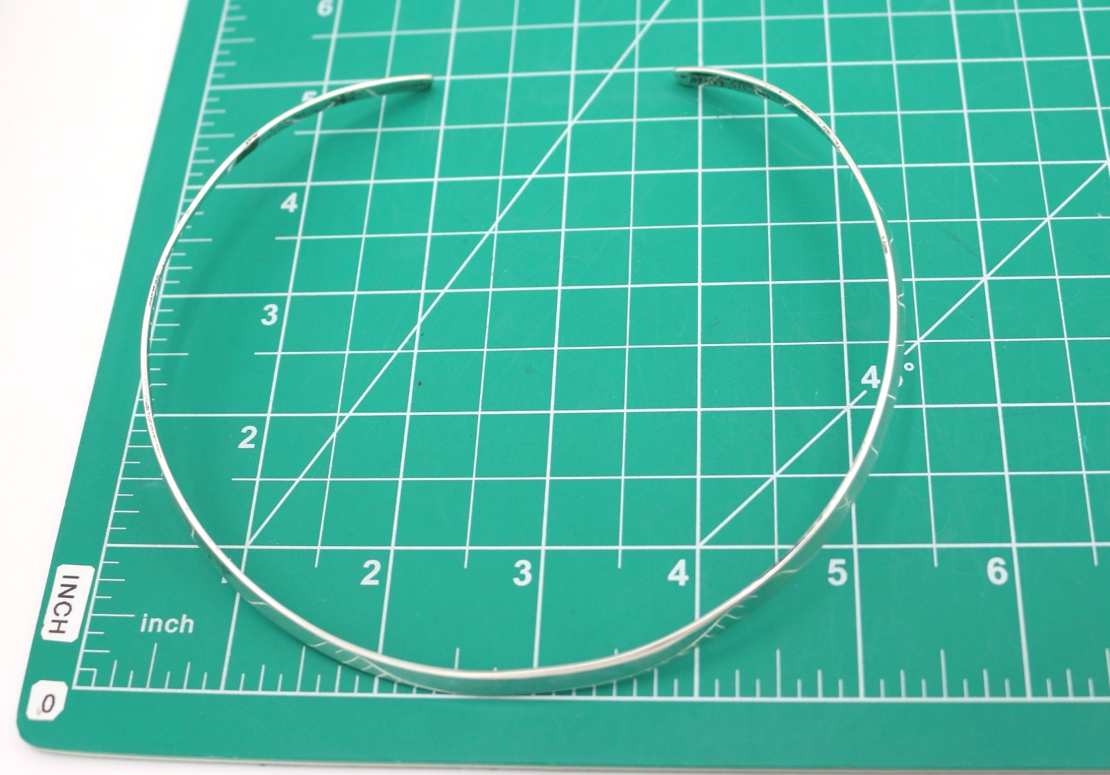 VTG CII Mexico Modernist Sterling Silver 925 Collar Neck Wire Necklace 22.06g