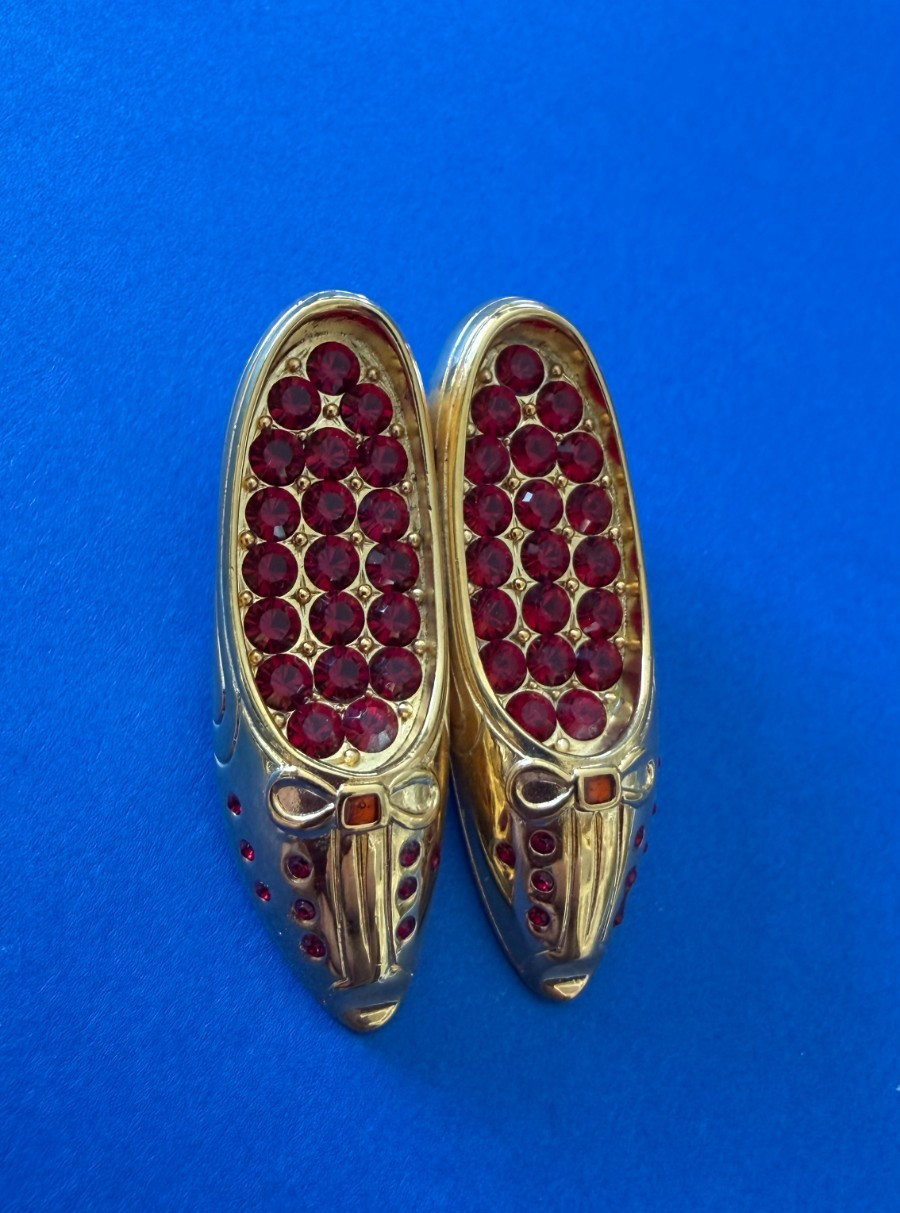 Berebi Ruby Shoe pin 1996 Sold By Edgar Berebi NOS COA BOX Vintage
