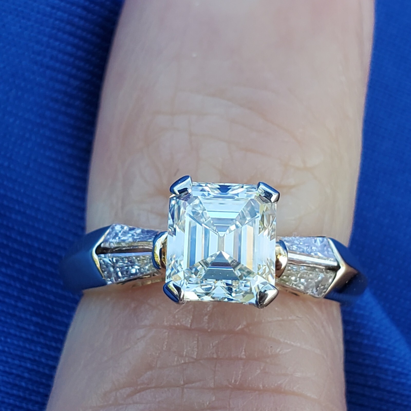 Original EARTH MINED DIAMOND Deco Engagement Ring Vintage Style Solitaire 14K