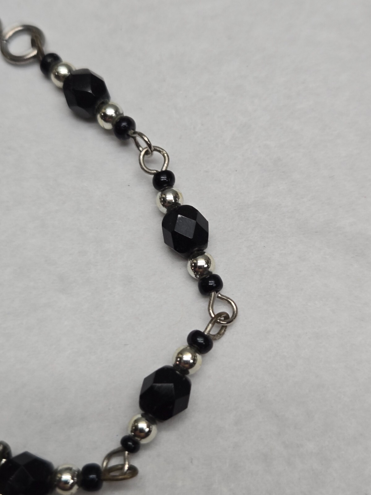 Art Deco Rhinestone Earrings, Necklace & bracelet Set Black Clear