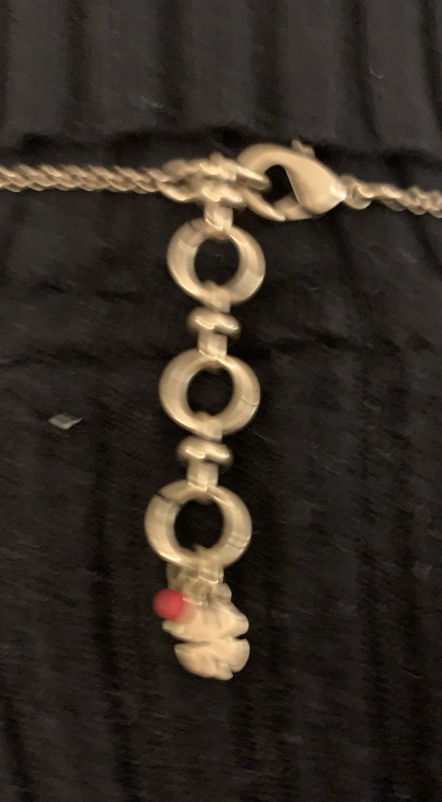 Vintage Abstract Colorful Large Pendant Necklace With Adjustable Chain