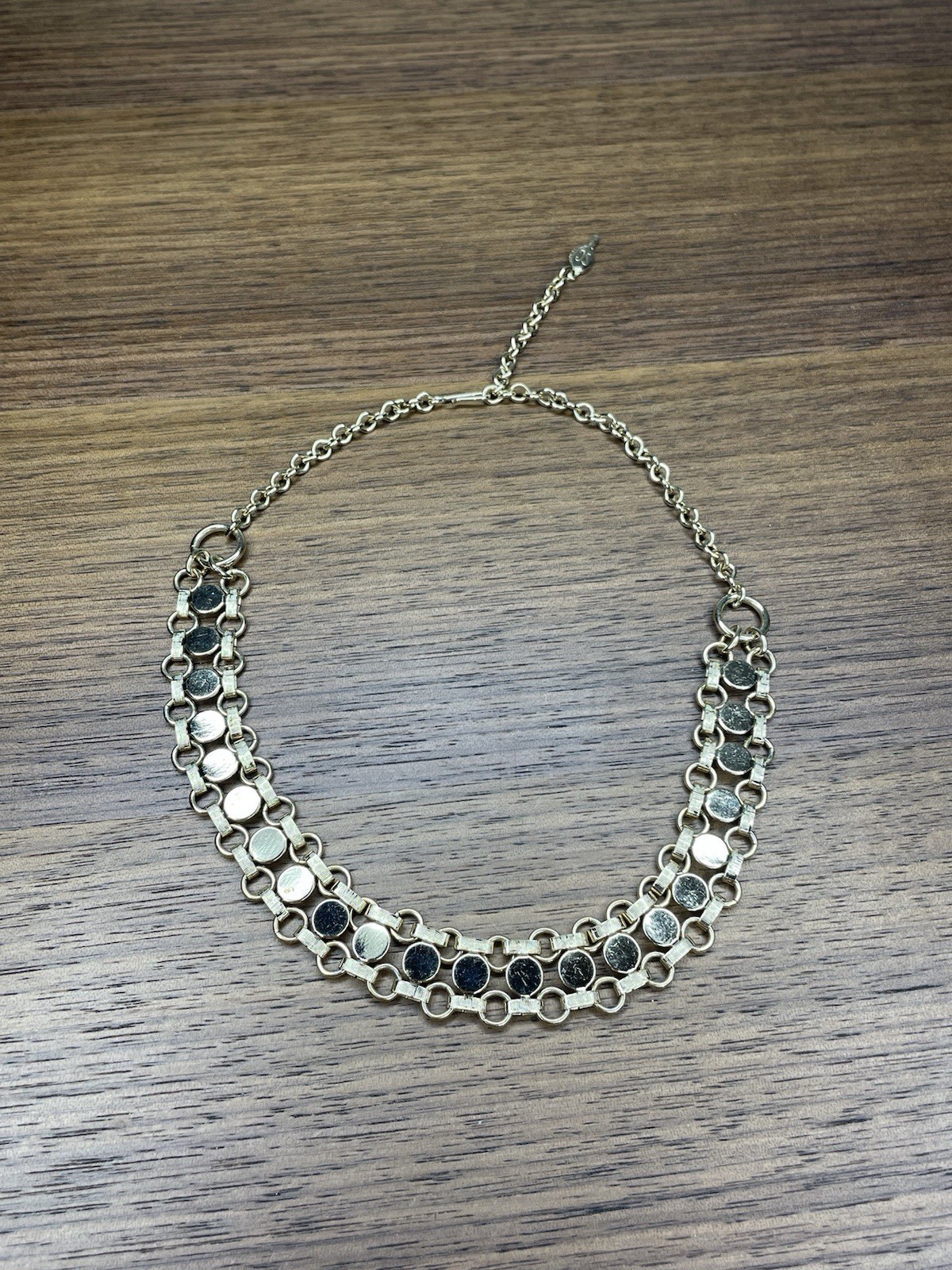 SARAH COVENTRY vintage gold Tone chain choker necklace