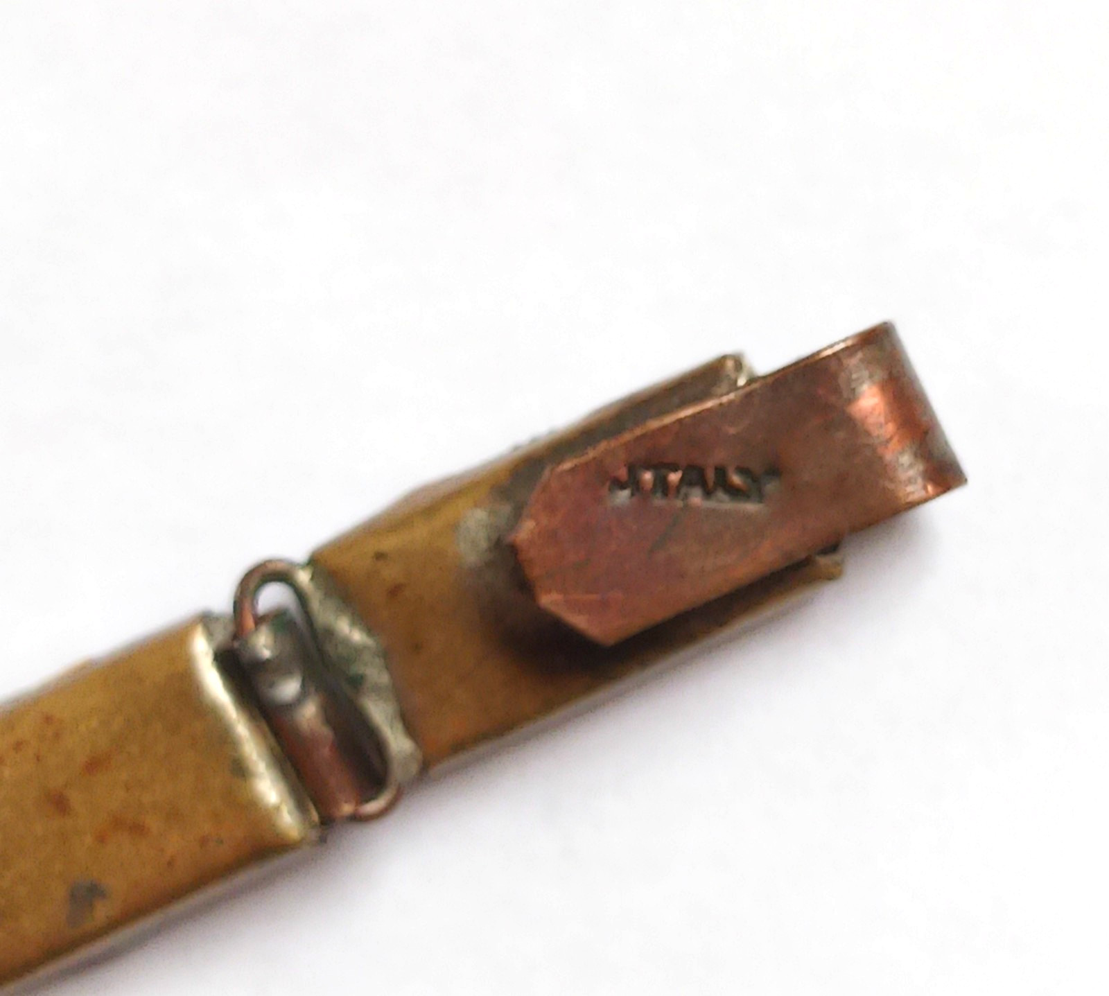 Old, Vintage Micro Mosaic Bracelet ~ Rectangle Panels ~ 6.75 Inches