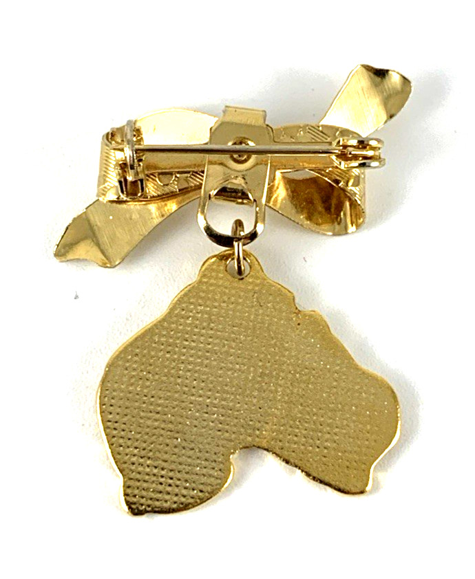 Australia Charm Bow Pin | Gold Tone | Vintage | Very Good | 70s | New Old Stock