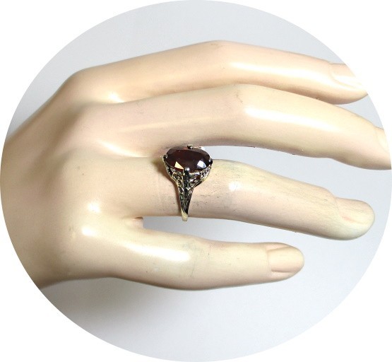 MADEIRA Topaz Ring – Natural Oval Cut – 14k Solid White & Yellow Gold