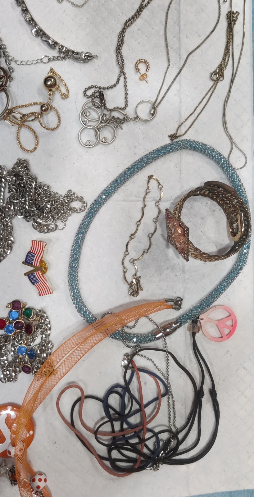 1.5 Lb. Bag Of Estate Costume Jewelry Parts/Pieces