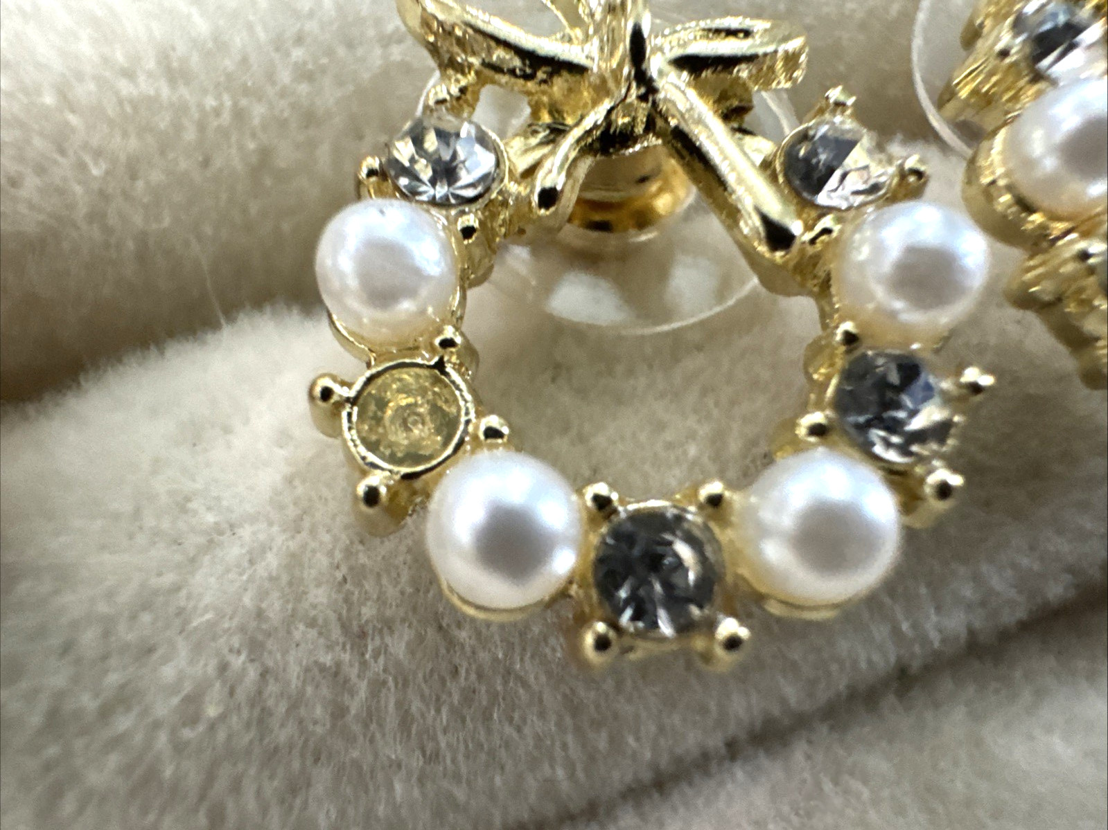 Lot 7 Pair Brutalist Earrings ROMAN Gold Vintage Movie Star Pearl 90s Anne Klein