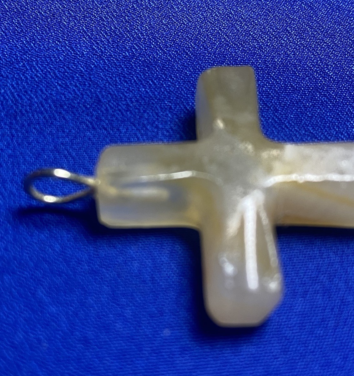 VINTAGE Cross Pendant –Shell/Mother-of-Pearl– 1.75”– Buyer to Confirm Material
