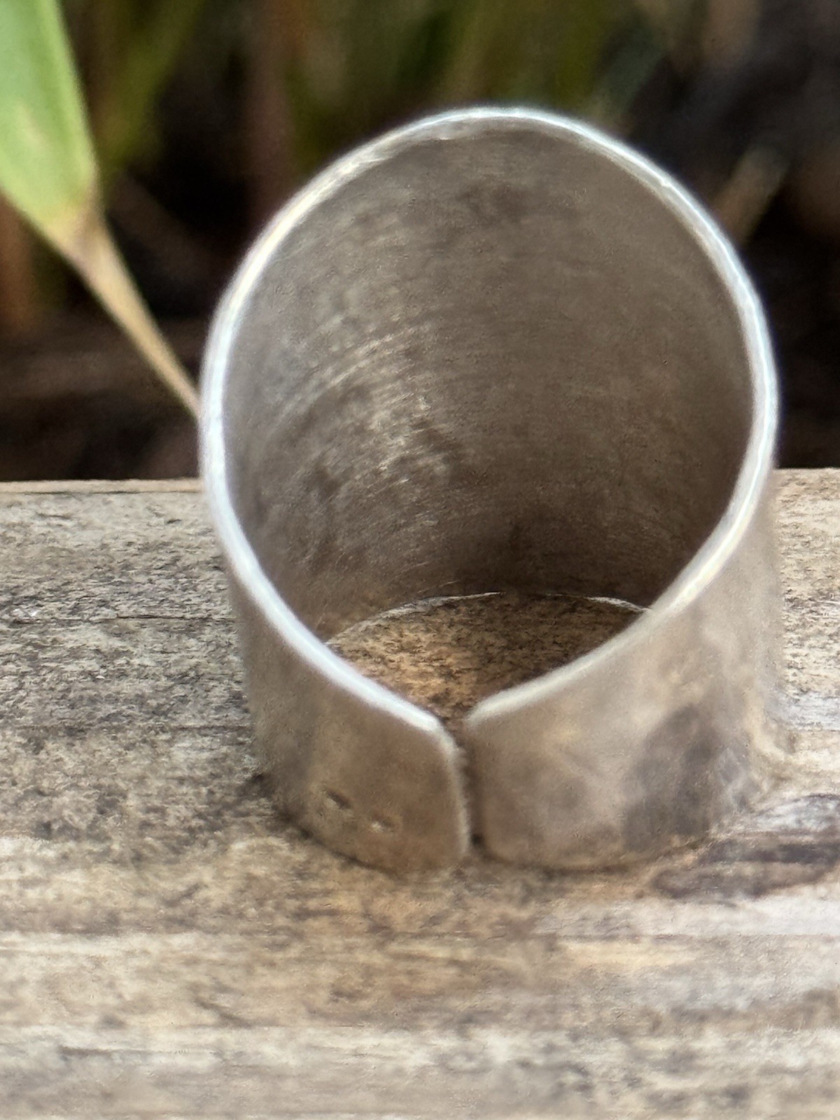 vintage artisan ring sterling silver 925 signed