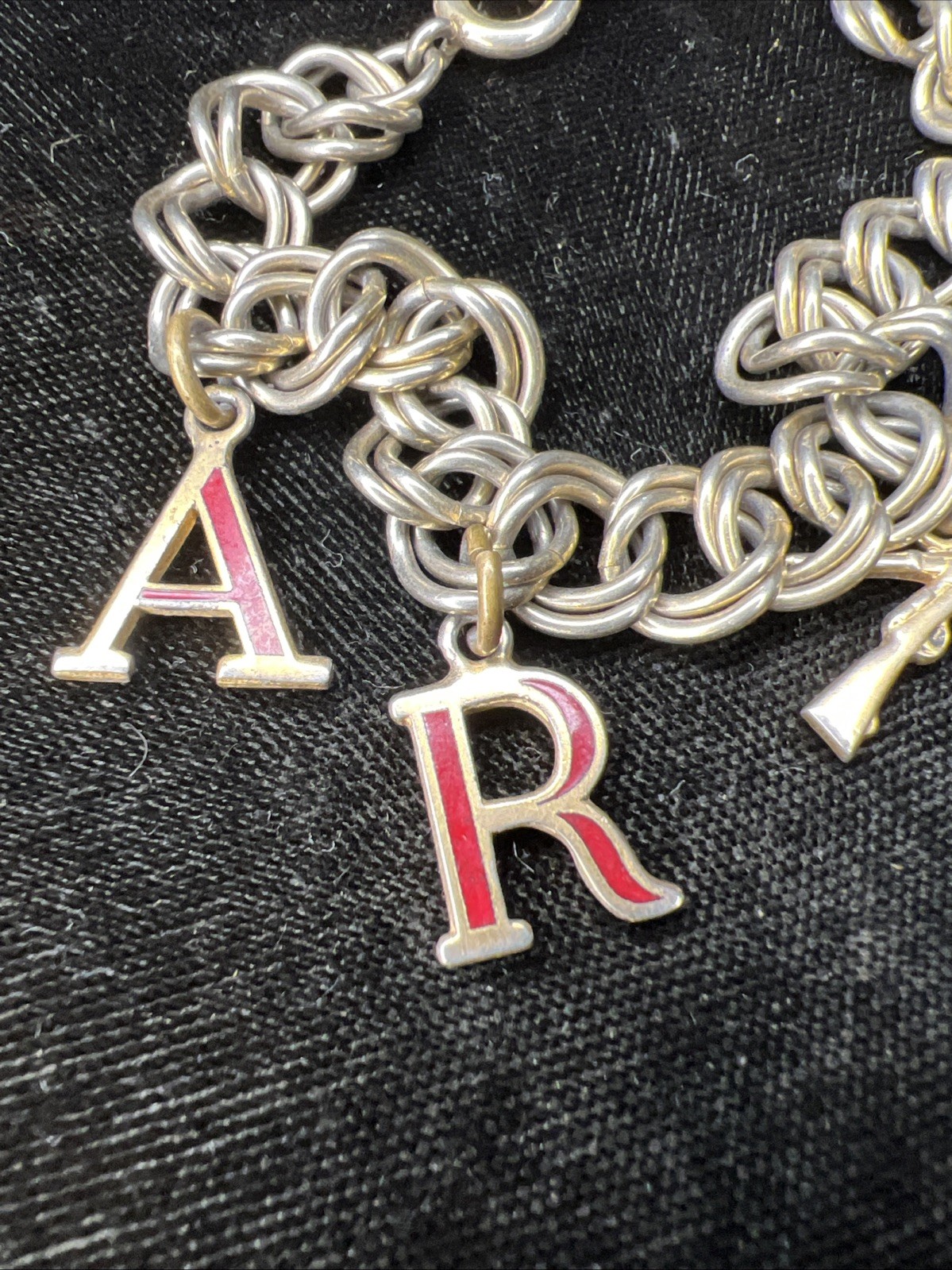 Vintage Military CHARM BRACELET US ARMY