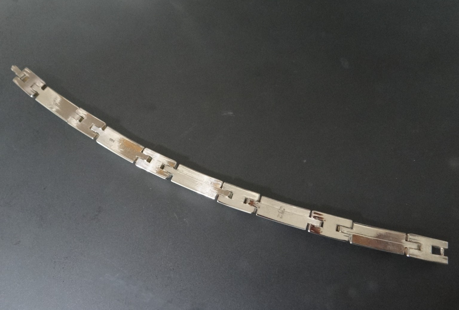 Vintage 925 Sterling Silver Panel 7″ Bracelet 30g