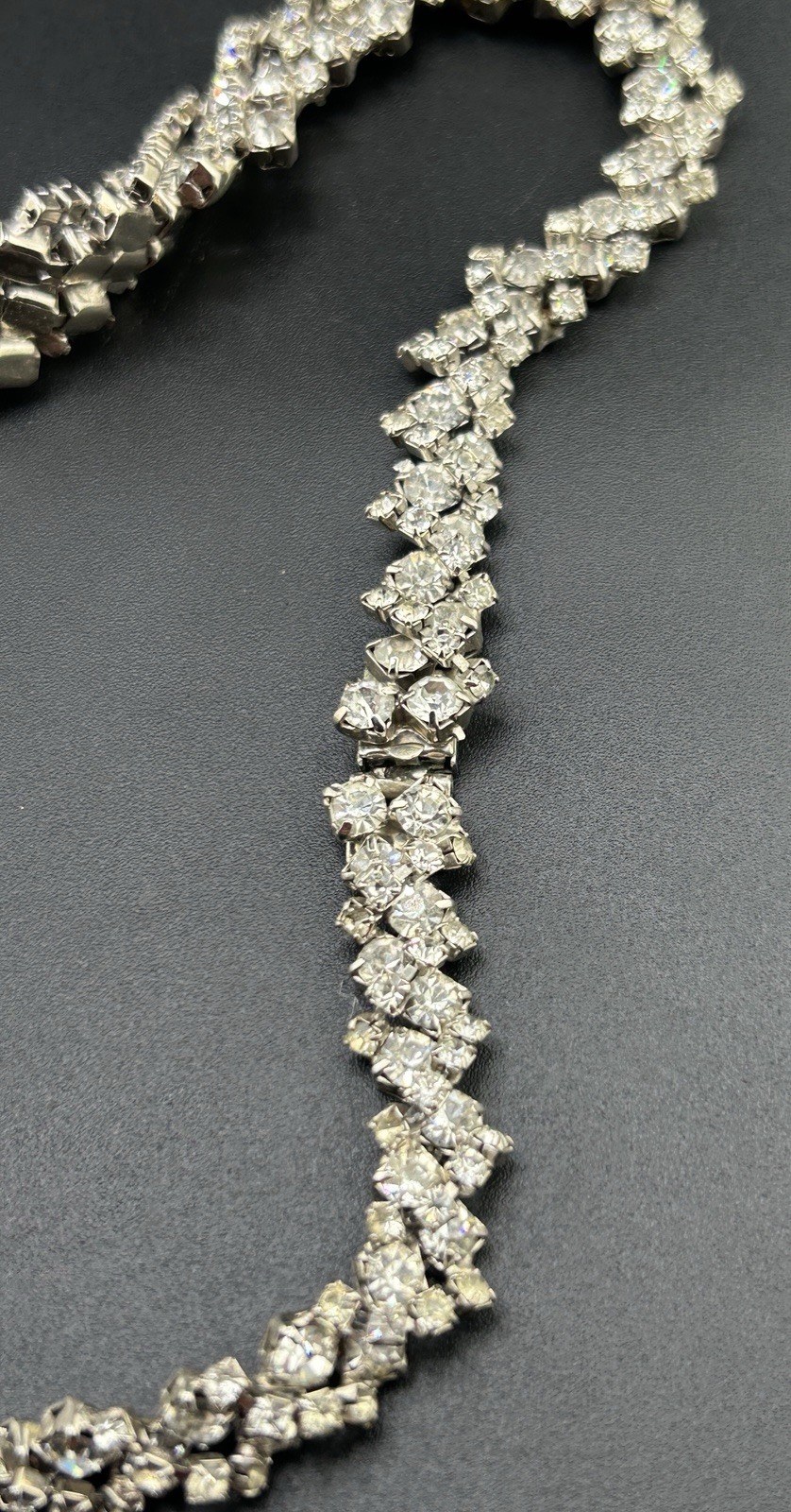 Kramer NY Rhinestones And Teardrop Center Necklace