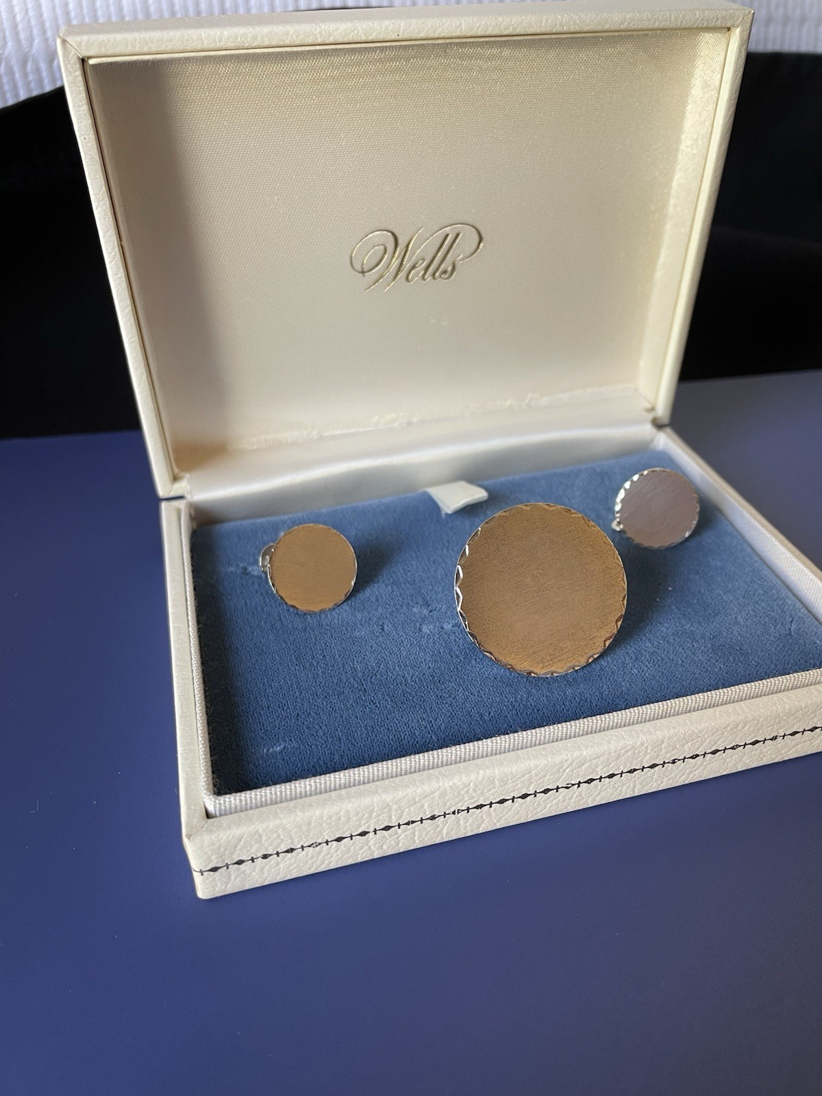 Vintage Wells Sterling Silver Brooch & Earrings Set IOBox New Other READ