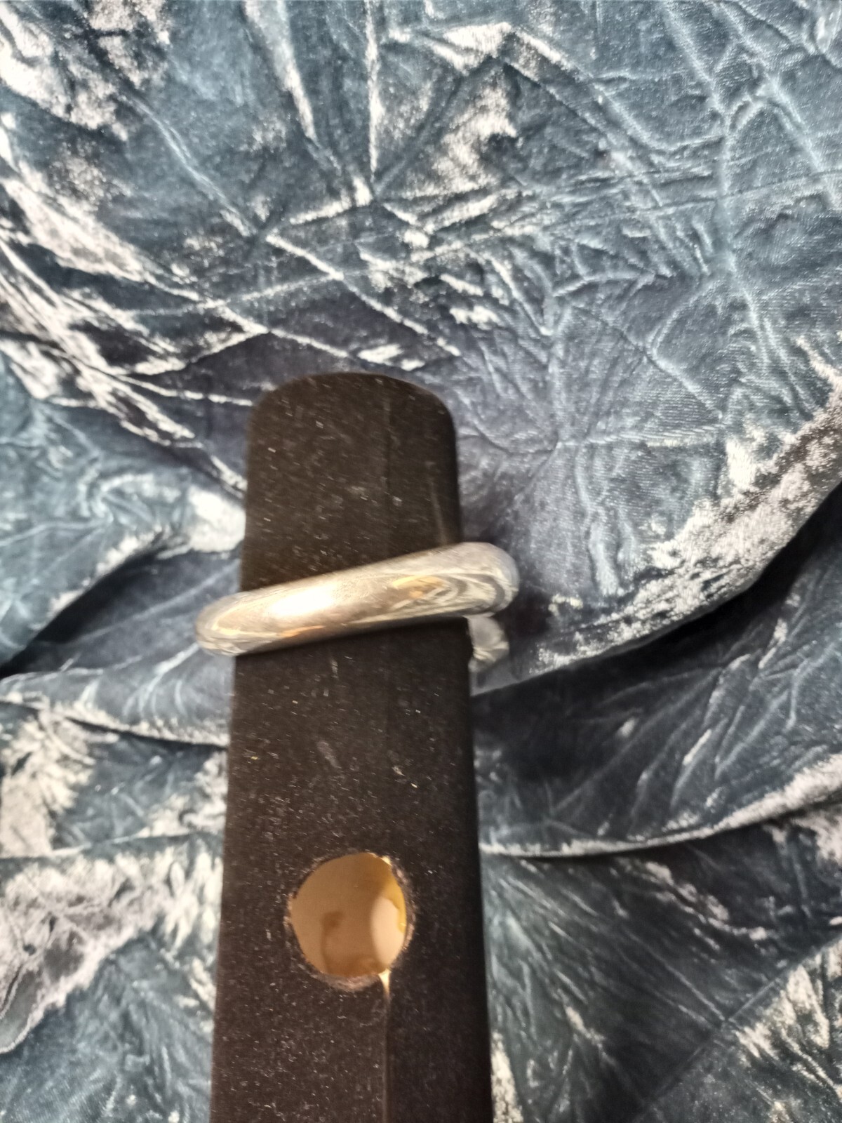 Rare Vintage Designer Hinge Cuff Bracelet Silver Metal Signed Modern Stamp
