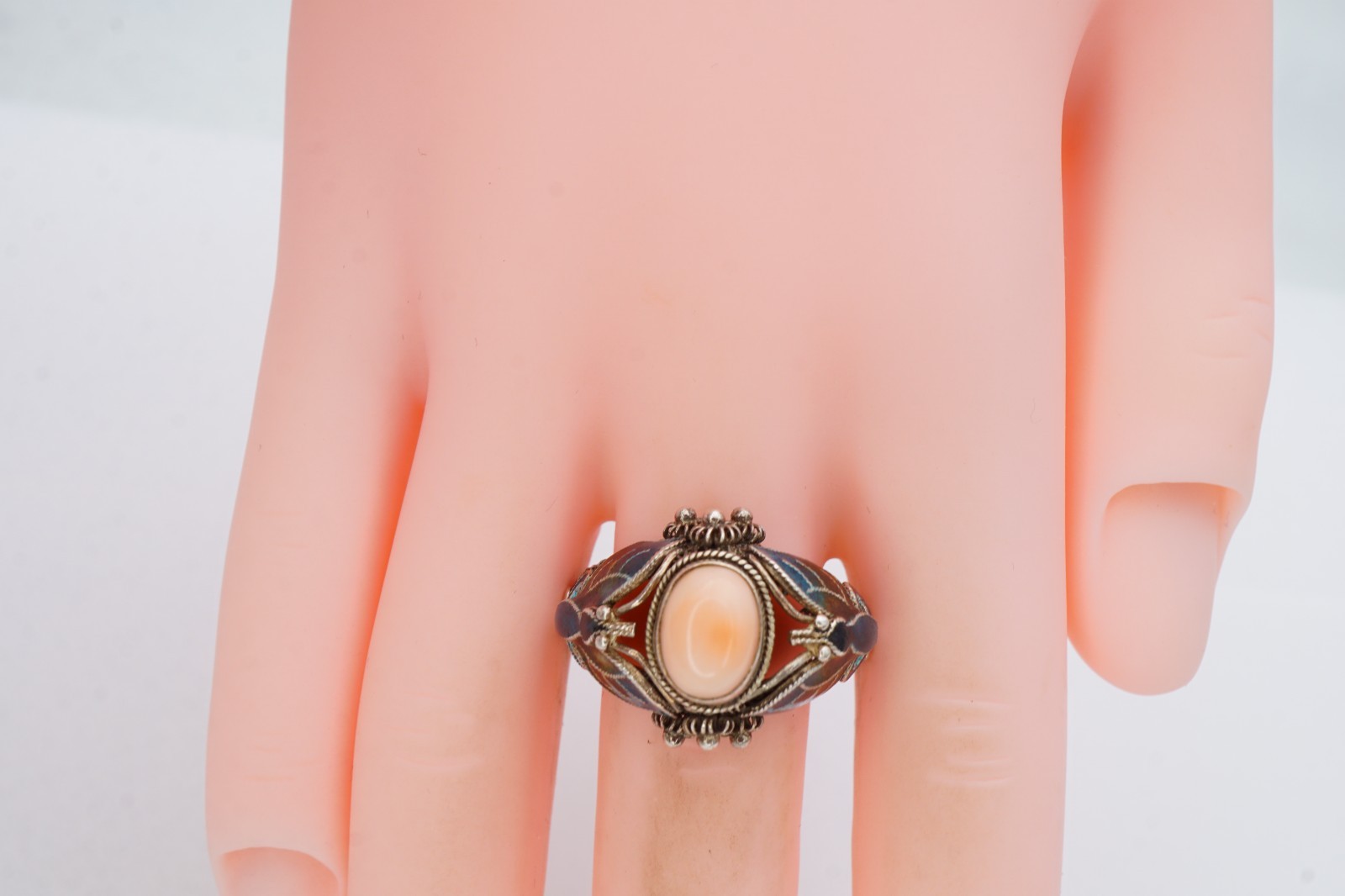 Vintage Sterling Silver 925 Larimar Ring Size 8.25