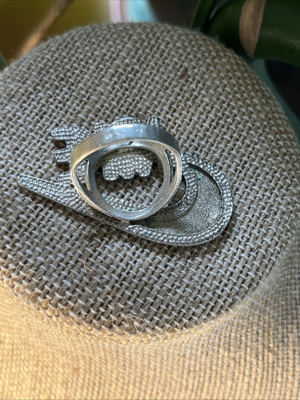 Vintage 1990s Silver Size 6 Nike Swoosh Ring
