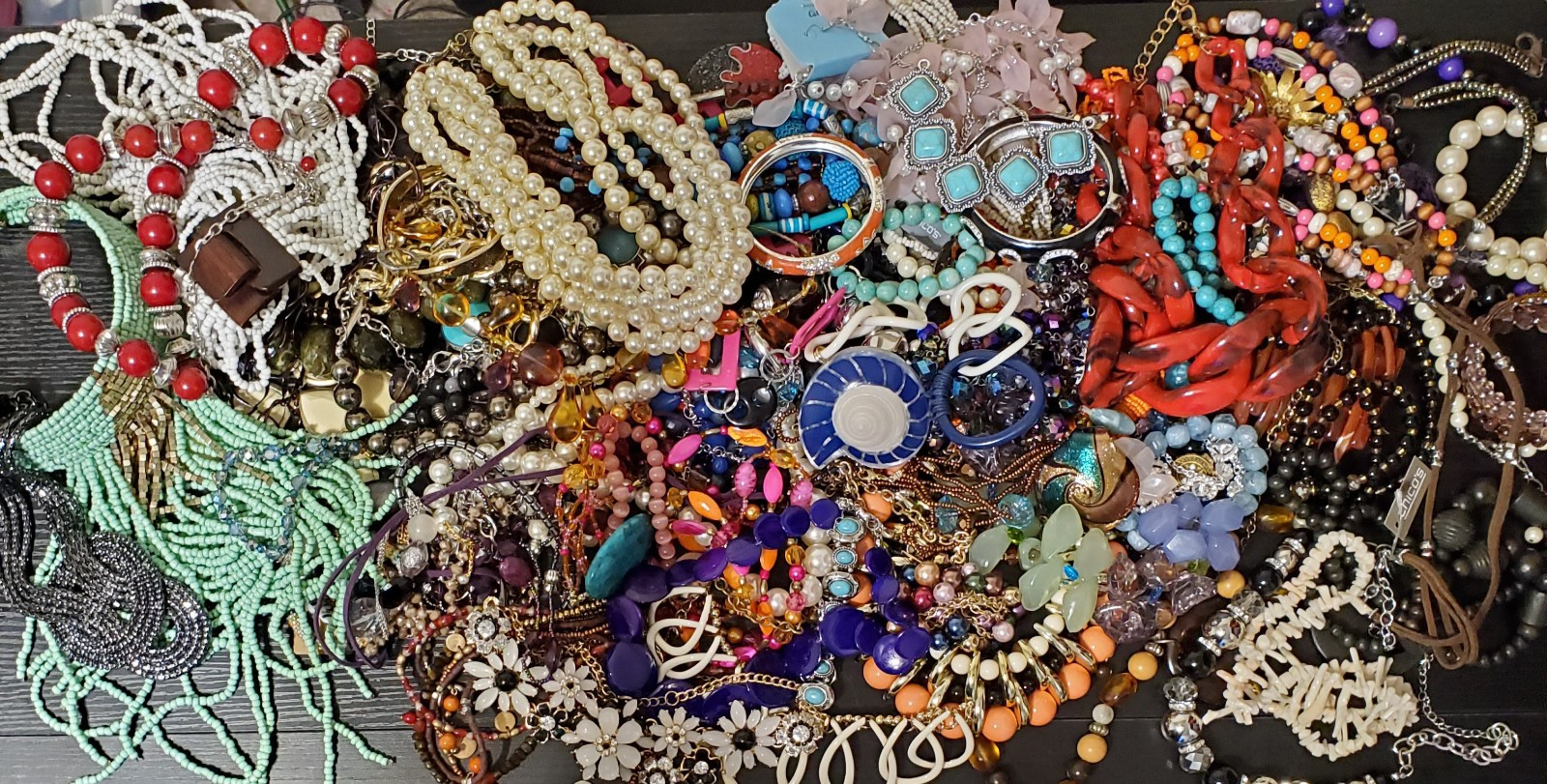 2+ LBS Vintage to Now Jewelry Estate Lot ALL wearable resell NO Junk Guaranteed