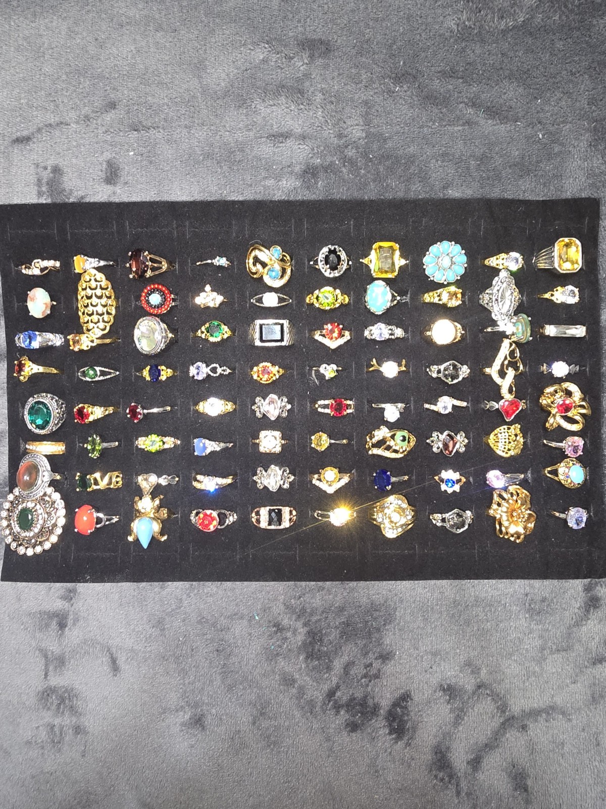Modern Vintage 80 Piece Costume Ring Lot