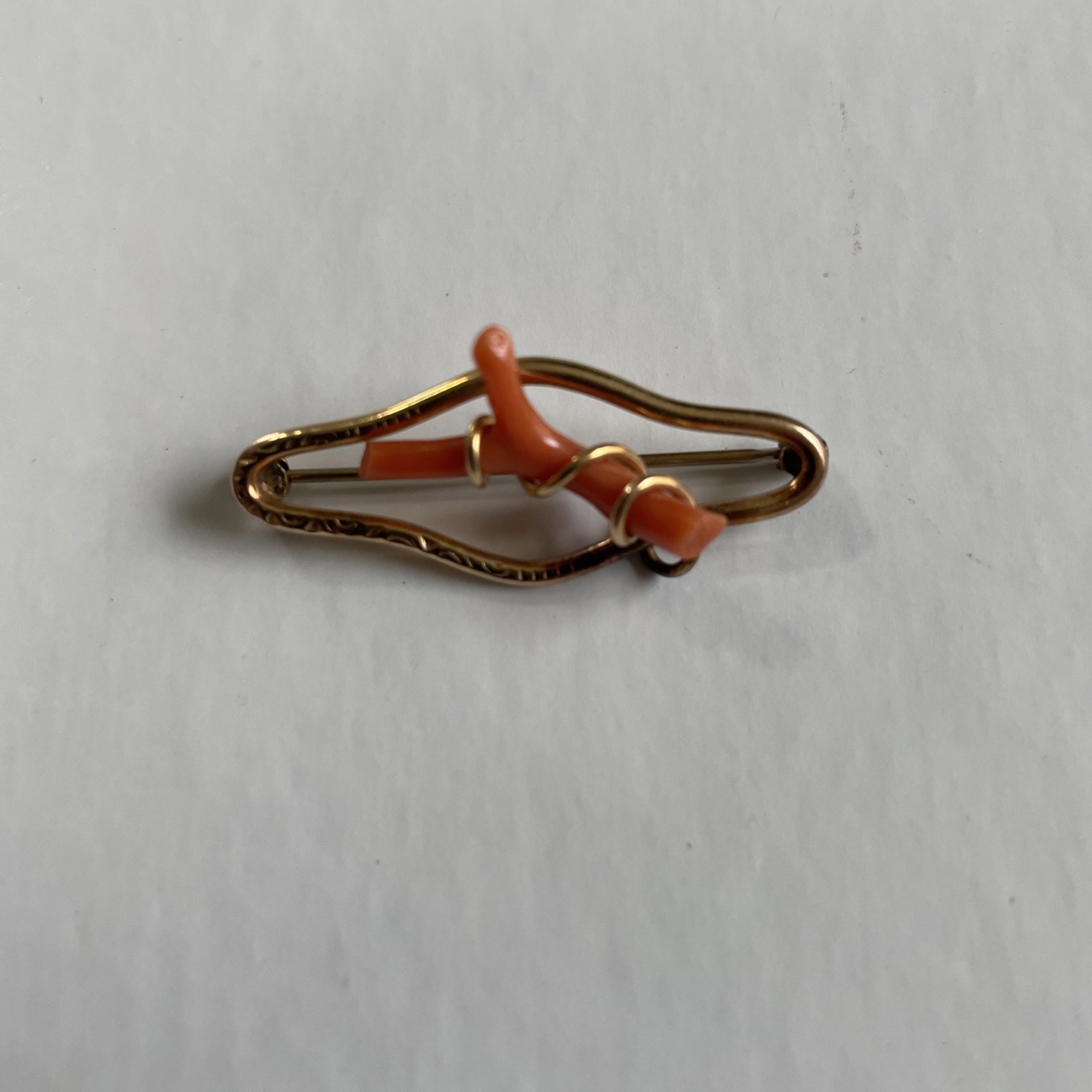 Gorgeous Red Coral Brooch Jewelry Accessories
