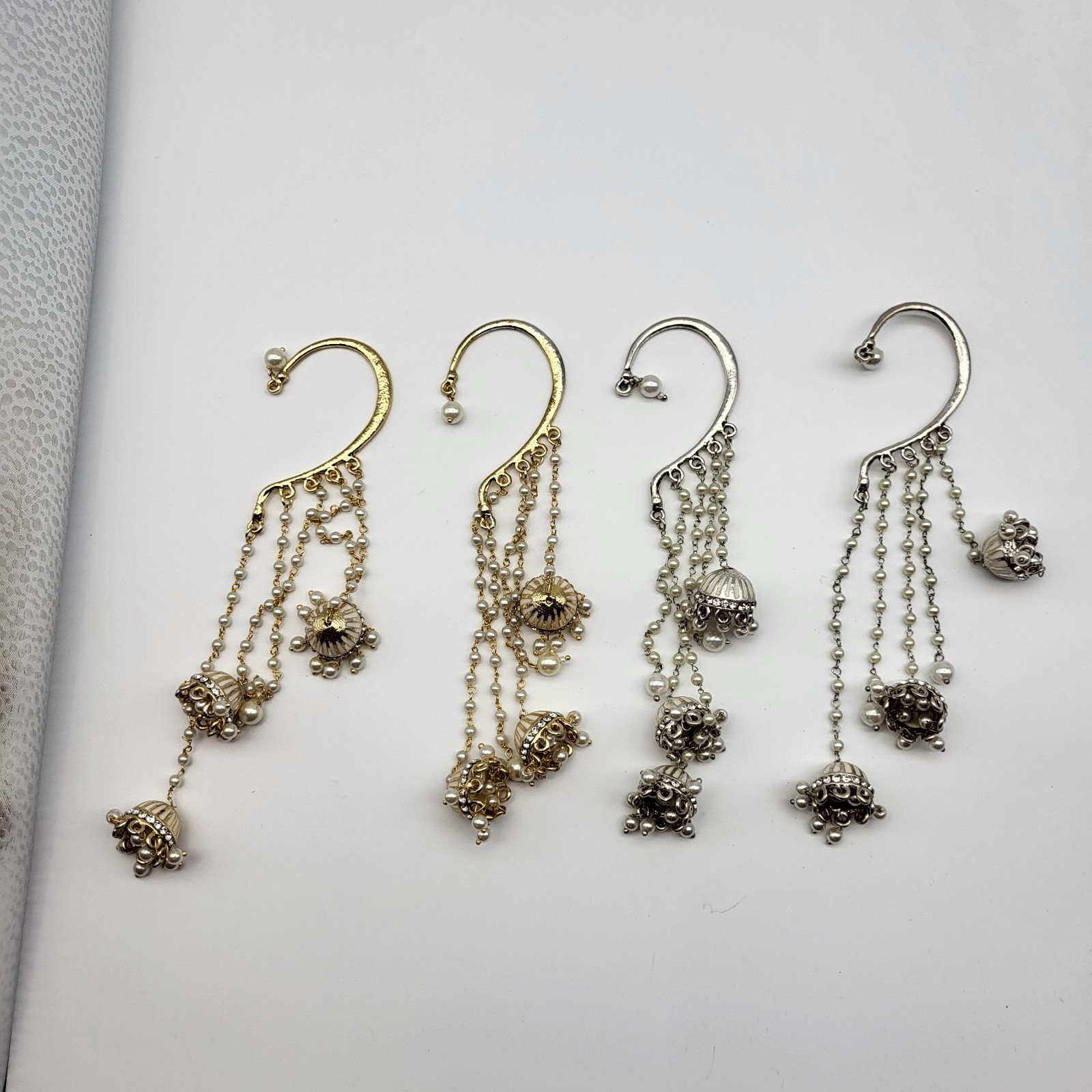 Vintage Earring Lot Long Ear Cuff Belly Dancer Hoho flamboyant Sexy
