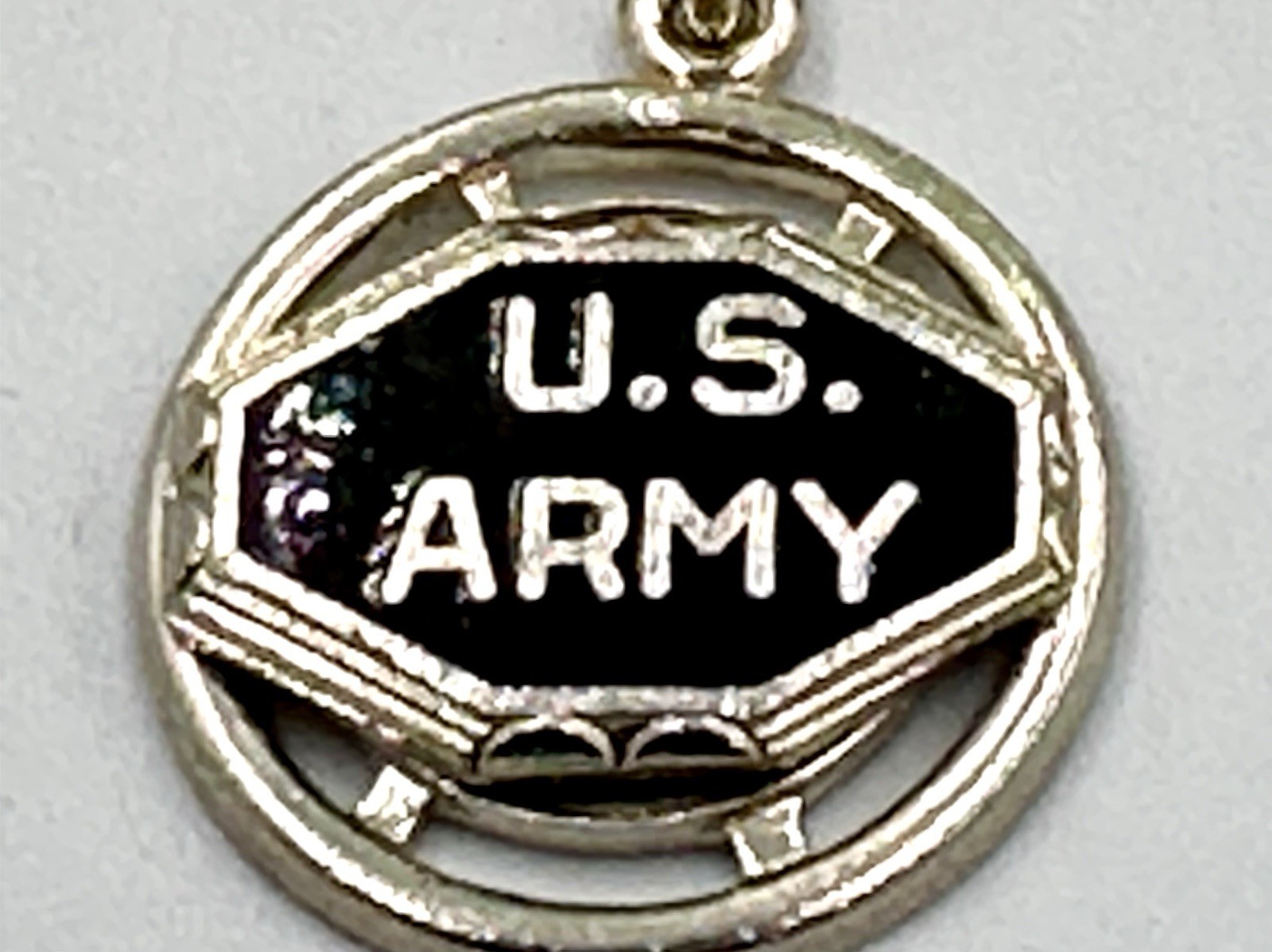 Antique 1930/40’s Brass US Army Harley Davidson Indian Motorcycle Motorcycle Pin