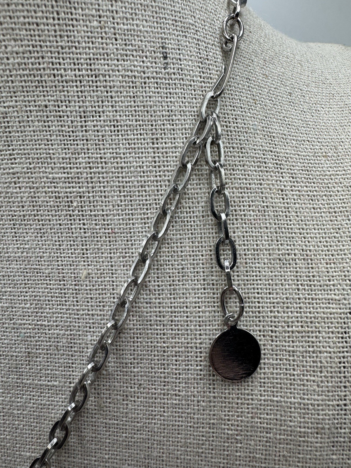 Vintage Silver Tone Necklace & Bracelet Set