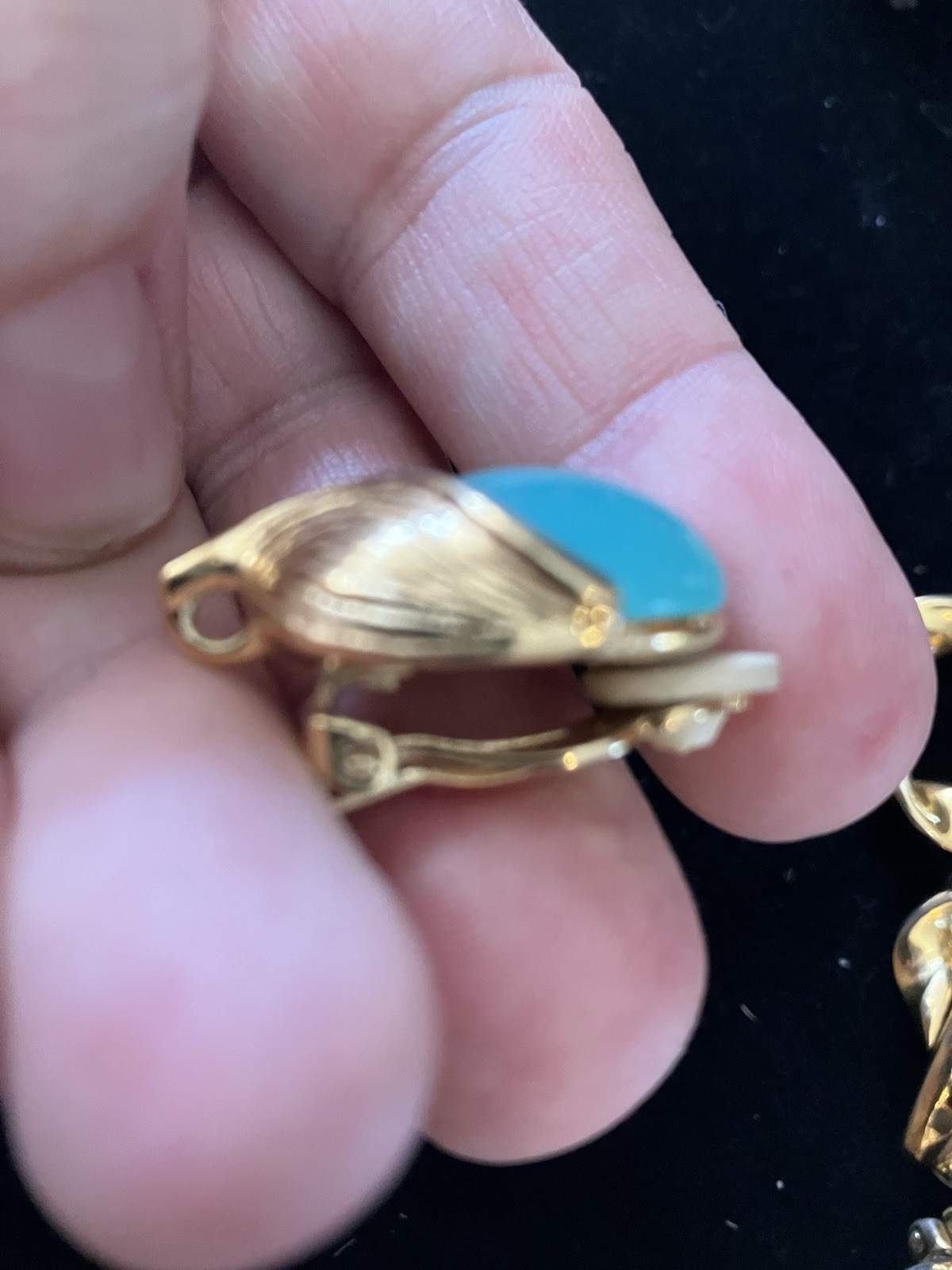 3 Pr Vtg Givenchy Clip On Earrings Chunky Doorknockers Cabochon X’s Signed