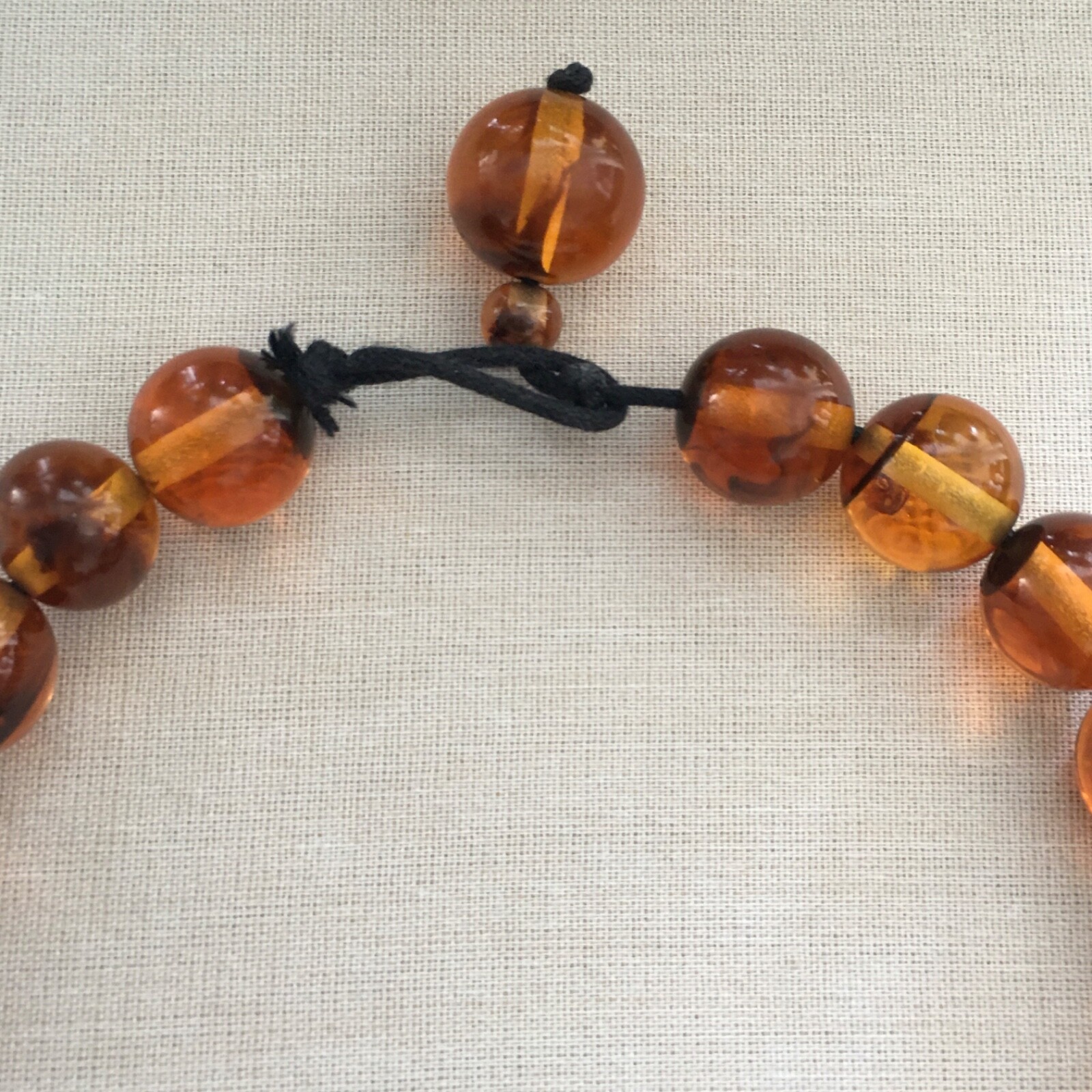 Anthropologie Amber Resin Statement Necklace