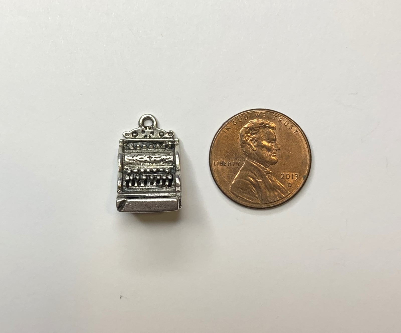 Vintage Danecraft Sterling Silver Cash Register Charm