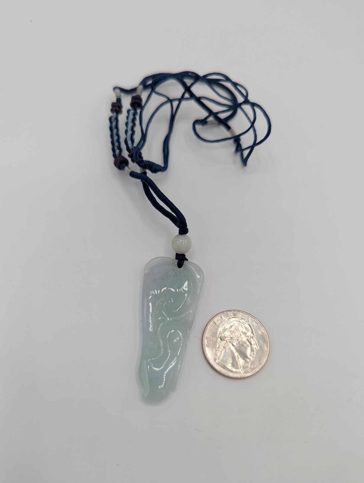 5 Chinese Carved Jade Pendants Pendant Lot – Goat, Sheep, Dragon, Fruit, Floral.