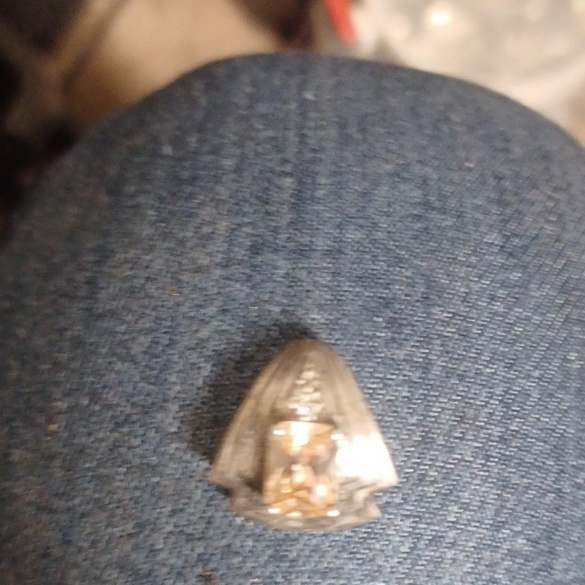 Silver 925 Triangle pendant yellow Stone Metal Unisex Adults Accessory
