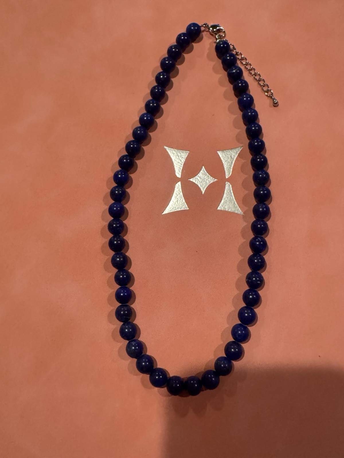 vintage lapis lazuli necklace Large Beads Excellent Colors Restring Or Wearable