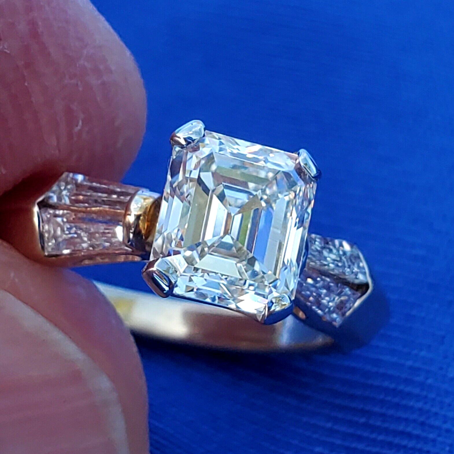 Original EARTH MINED DIAMOND Deco Engagement Ring Vintage Style Solitaire 14K