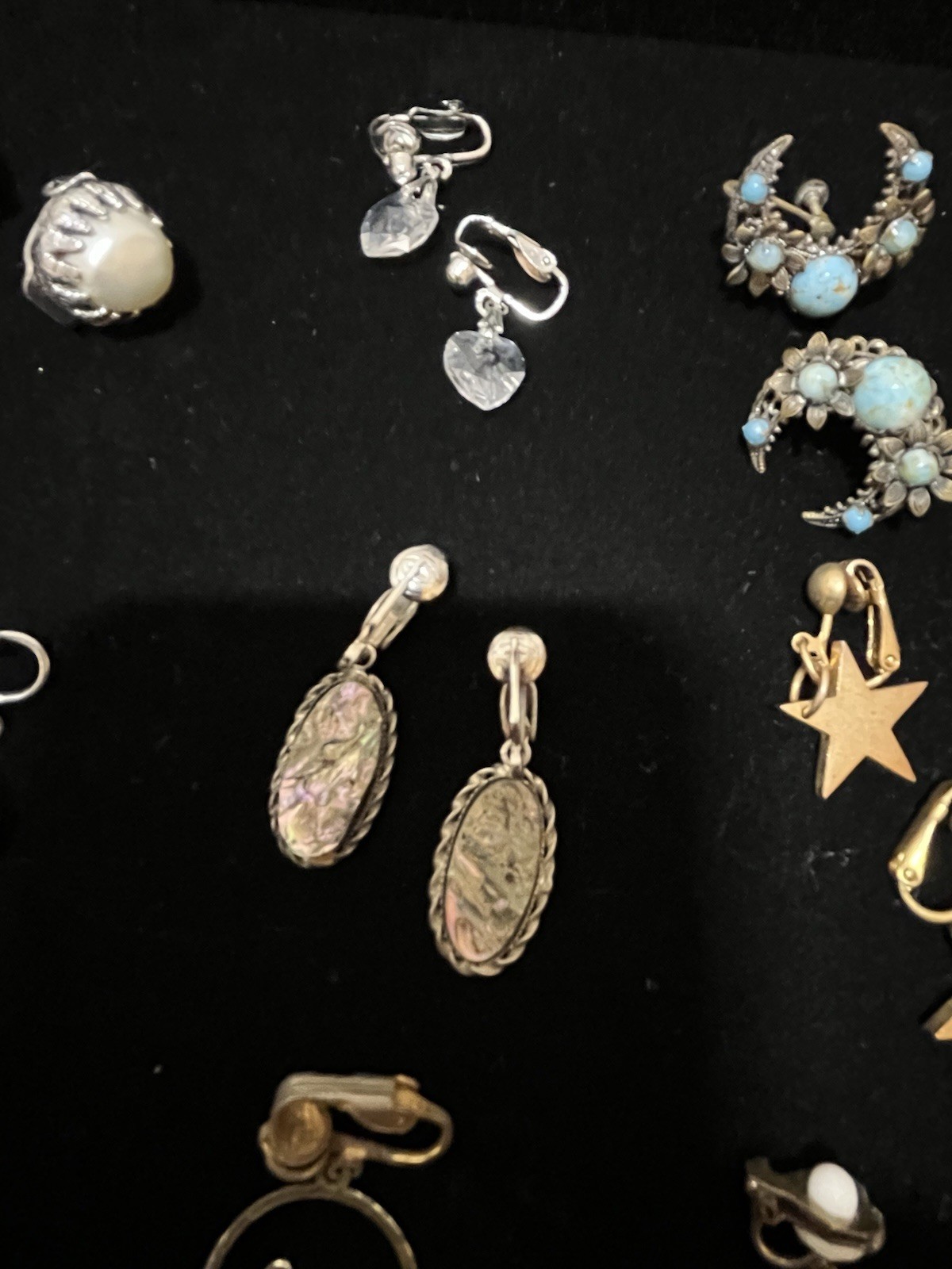 20 Pair Vintage Clip On EarRings Various Colors And Styles As Pictured Lot 02