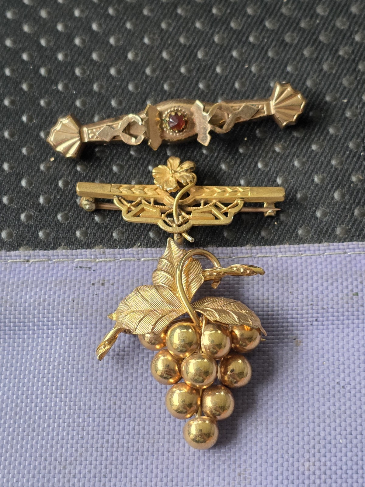 Victorian Gold Filled Brooches Lot Of 3 In Pre Owned Condition #H