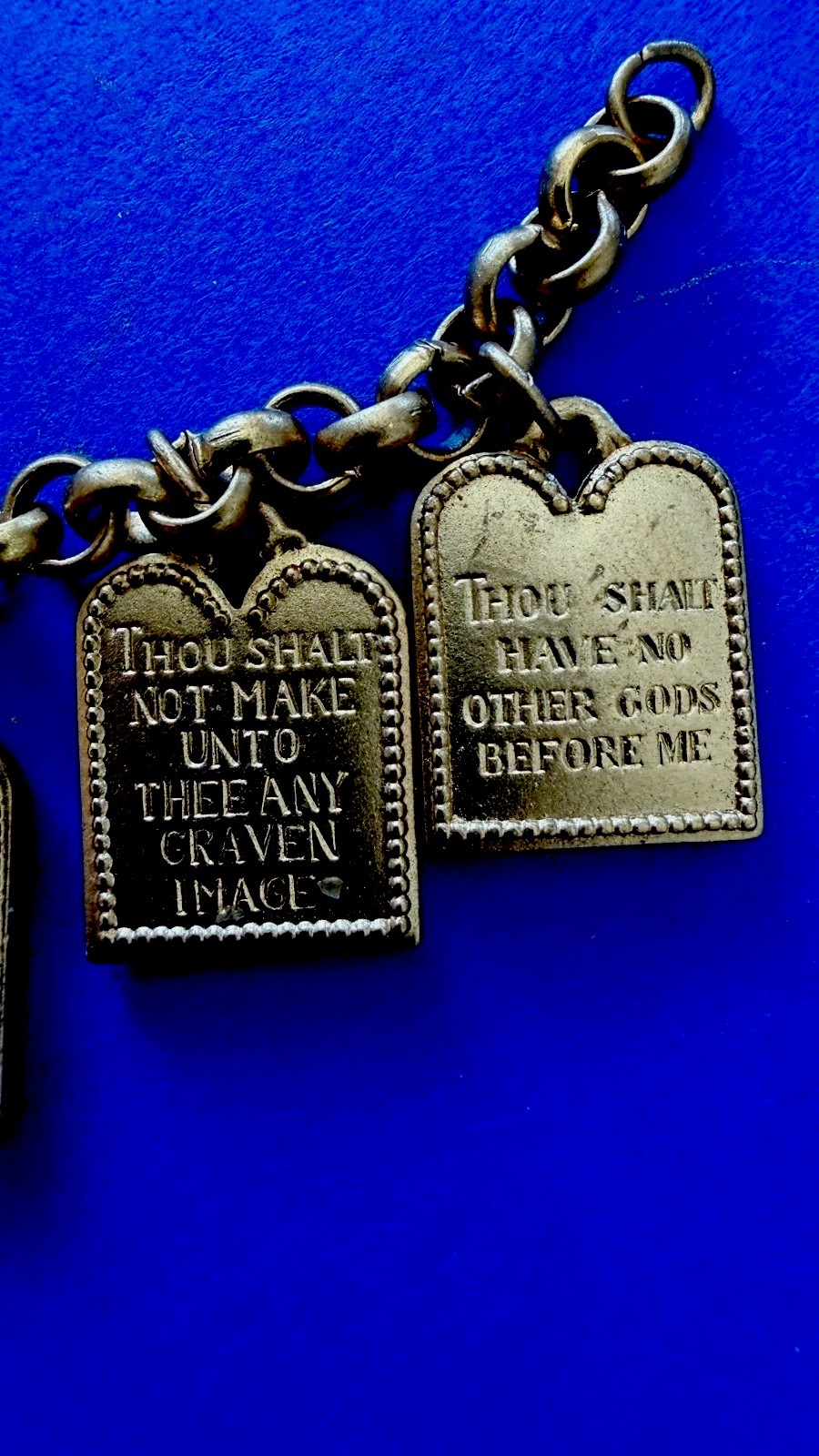 I am Edgar berebi and this my Never Worn 10 commandments Bracelet 1996