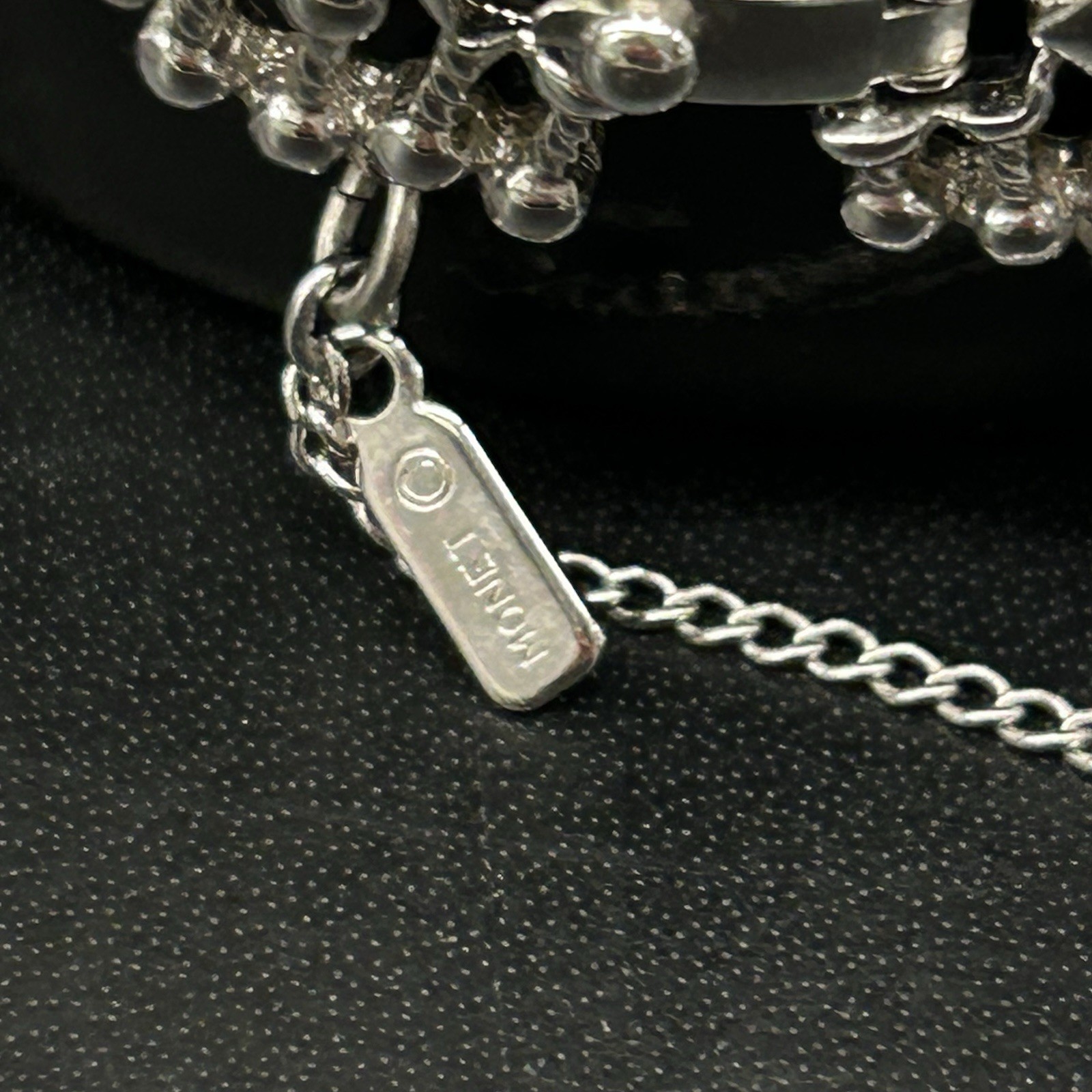 Vintage Monet Atomic Burst Bracelet, Silver Tone