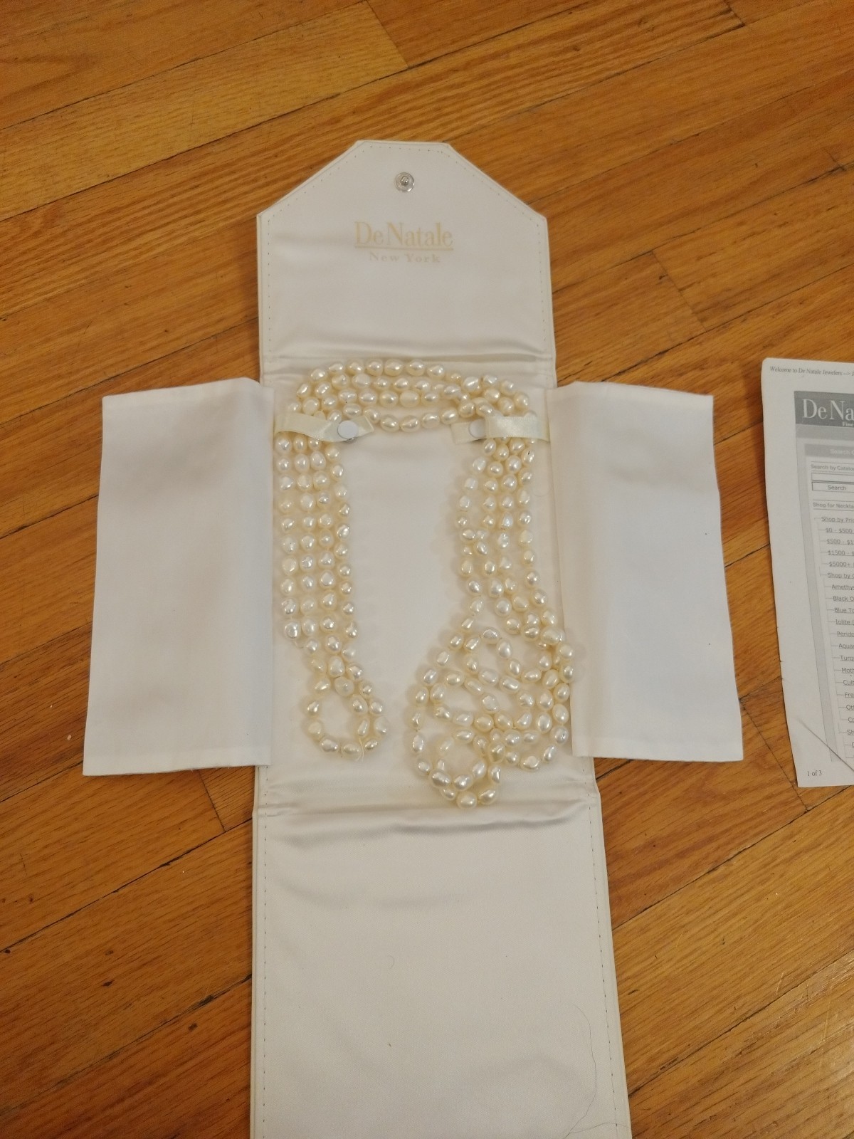 Baroque Freshwater Cultured Pearls 86 Inches Vintage