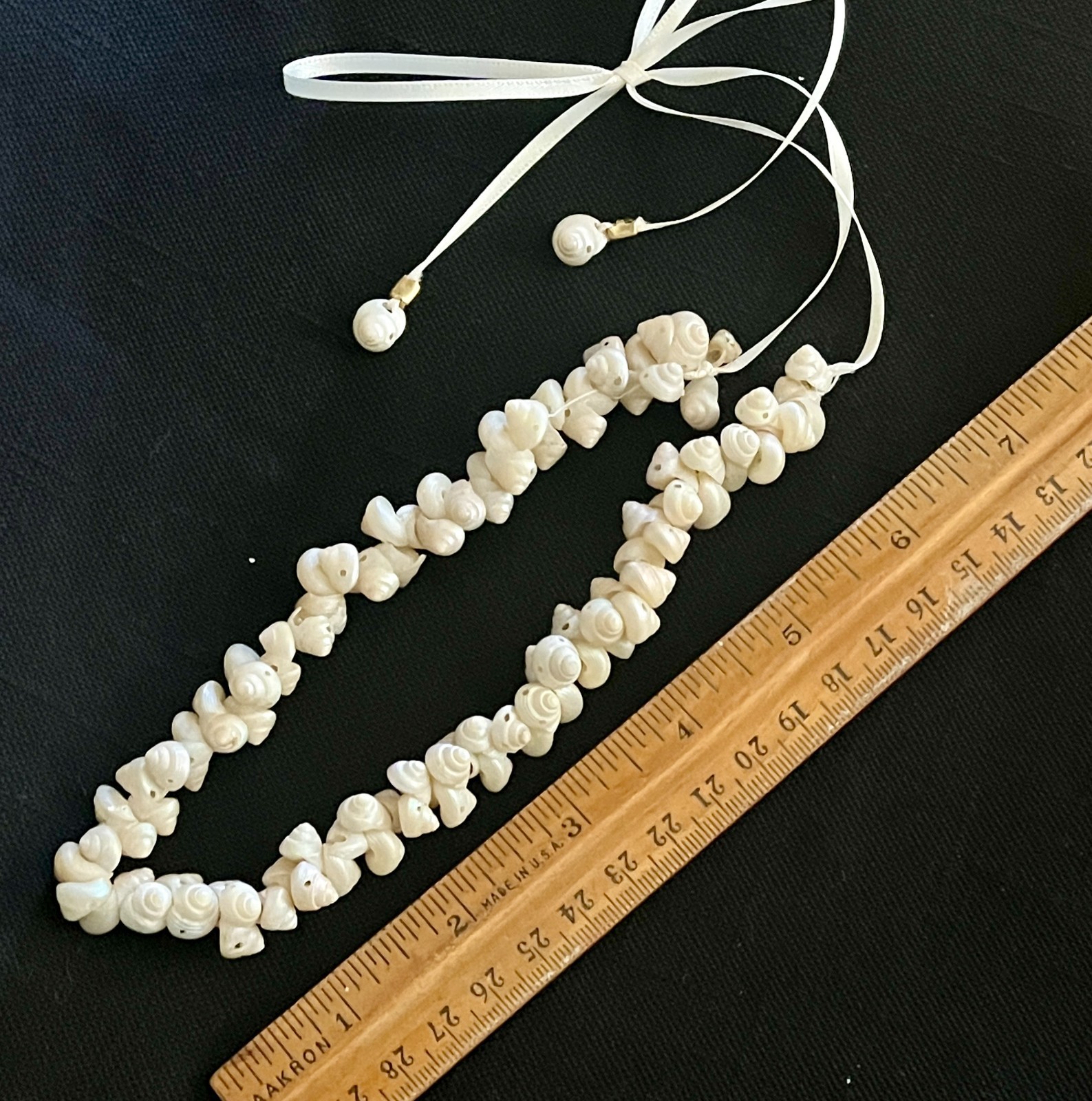 Vintage Iridescent Aboriginal Trochus Shell Necklace, Headpiece or Bracelet