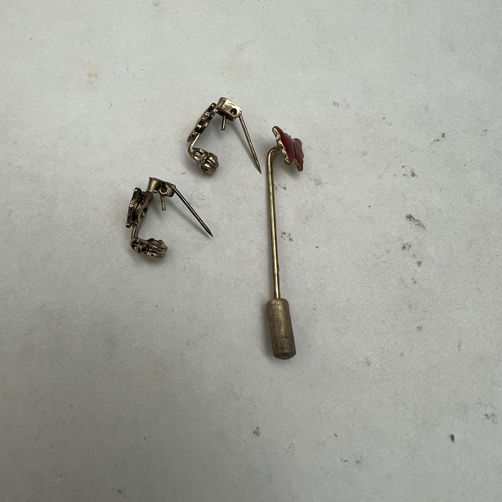 Lot Of Deco Retro & Vintage Small Scatter & Stick Pins Various Designs & Animals