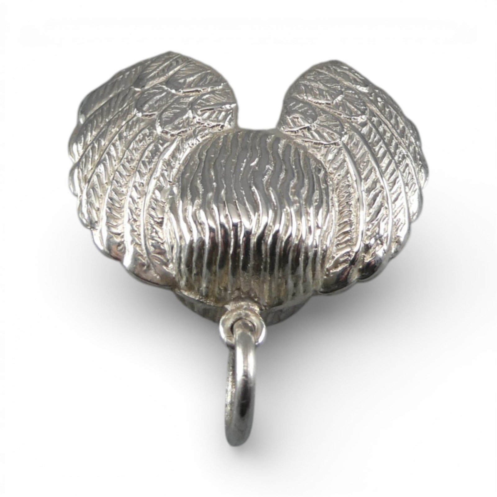 Small Sterling Silver Angel Christmas Ornament or Pendant for Necklace Vintage