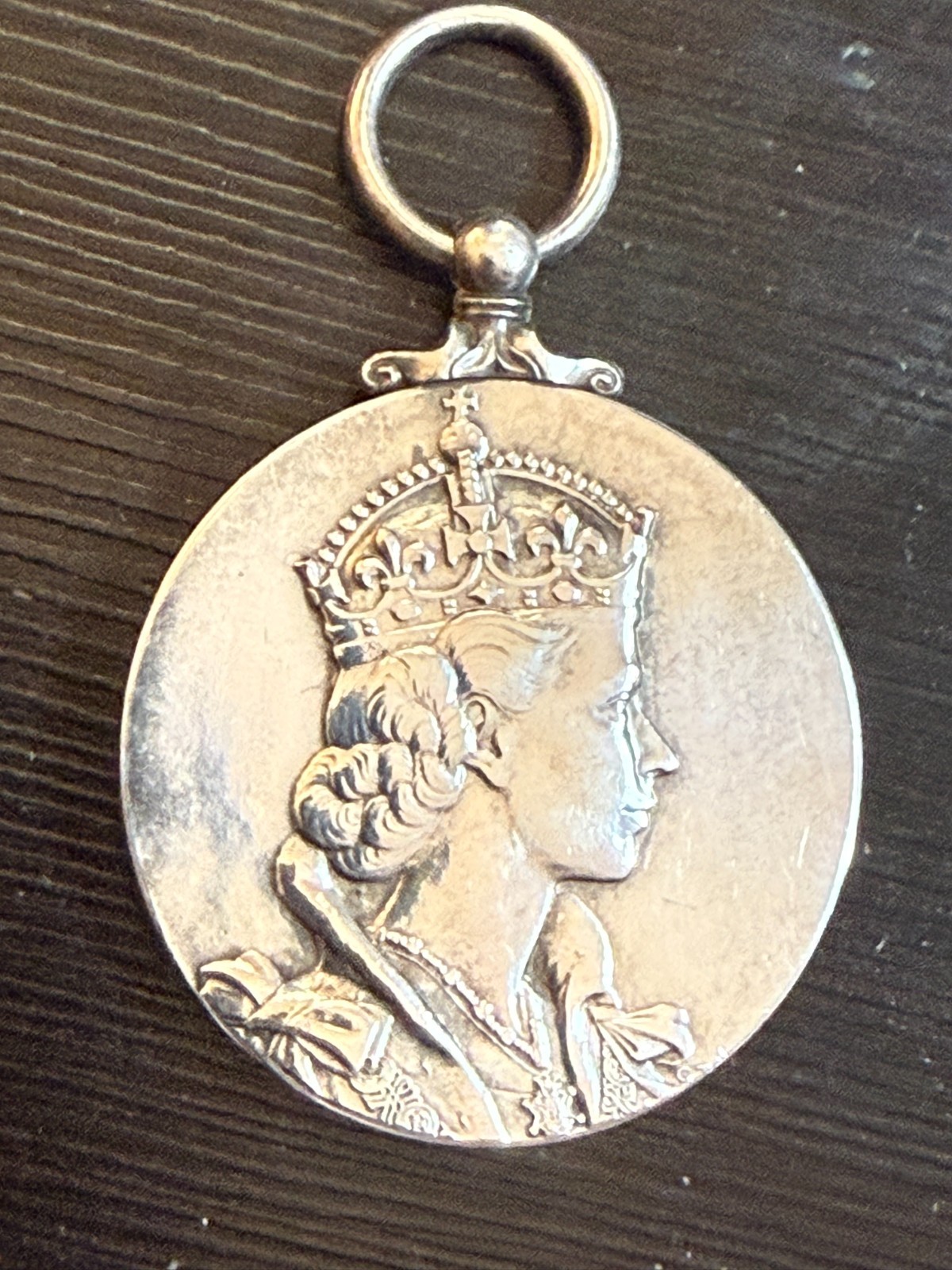 Vintage 1953 Queen Elizabeth II Coronation Sterling Silver Medallion – 26 grams