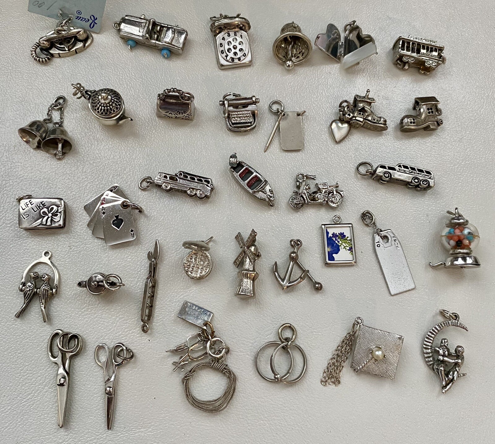 Vintage Sterling Silver Moving Mechanical Articulated Charms YOU CHOOSE