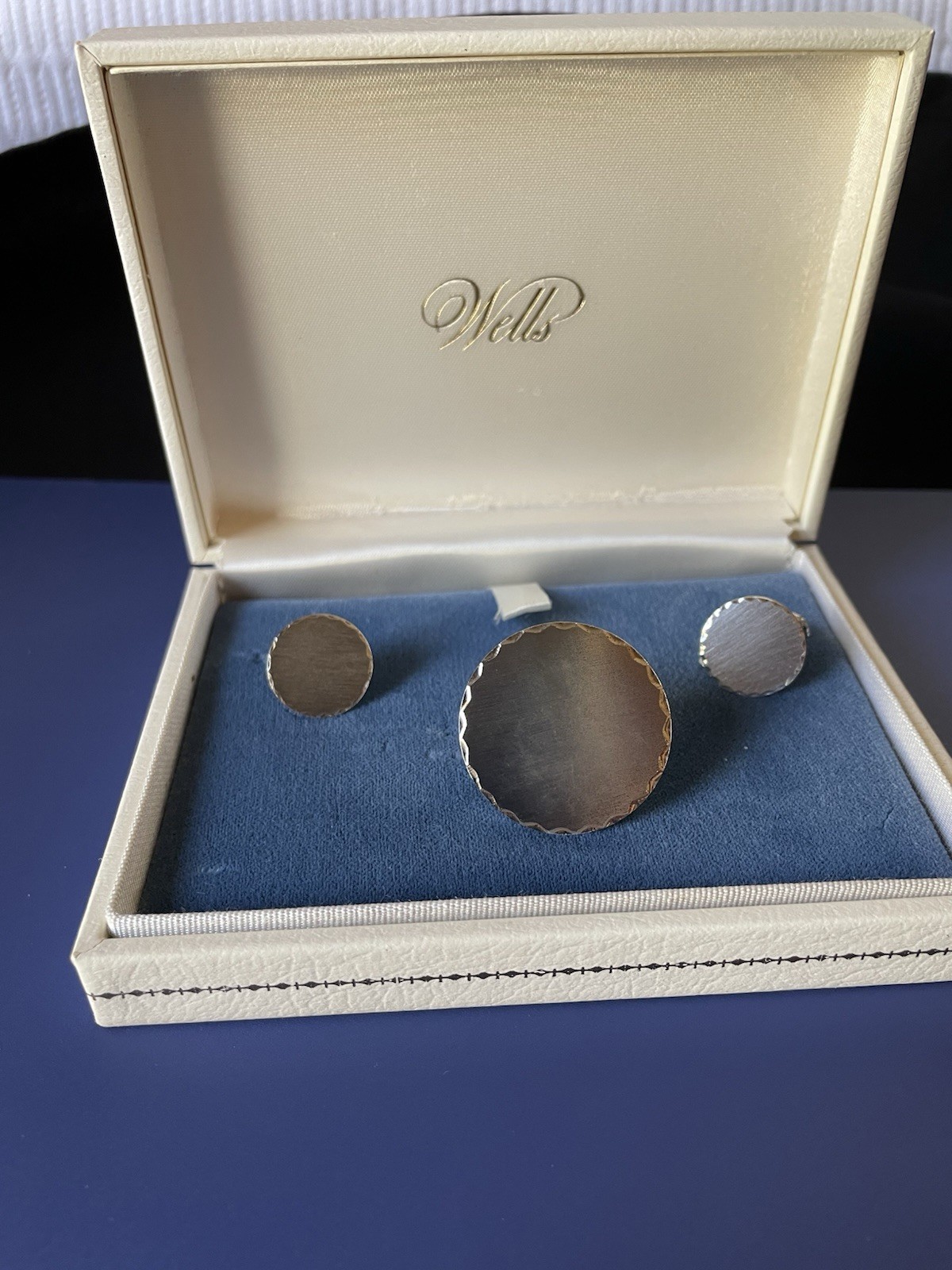 Vintage Wells Sterling Silver Brooch & Earrings Set IOBox New Other READ