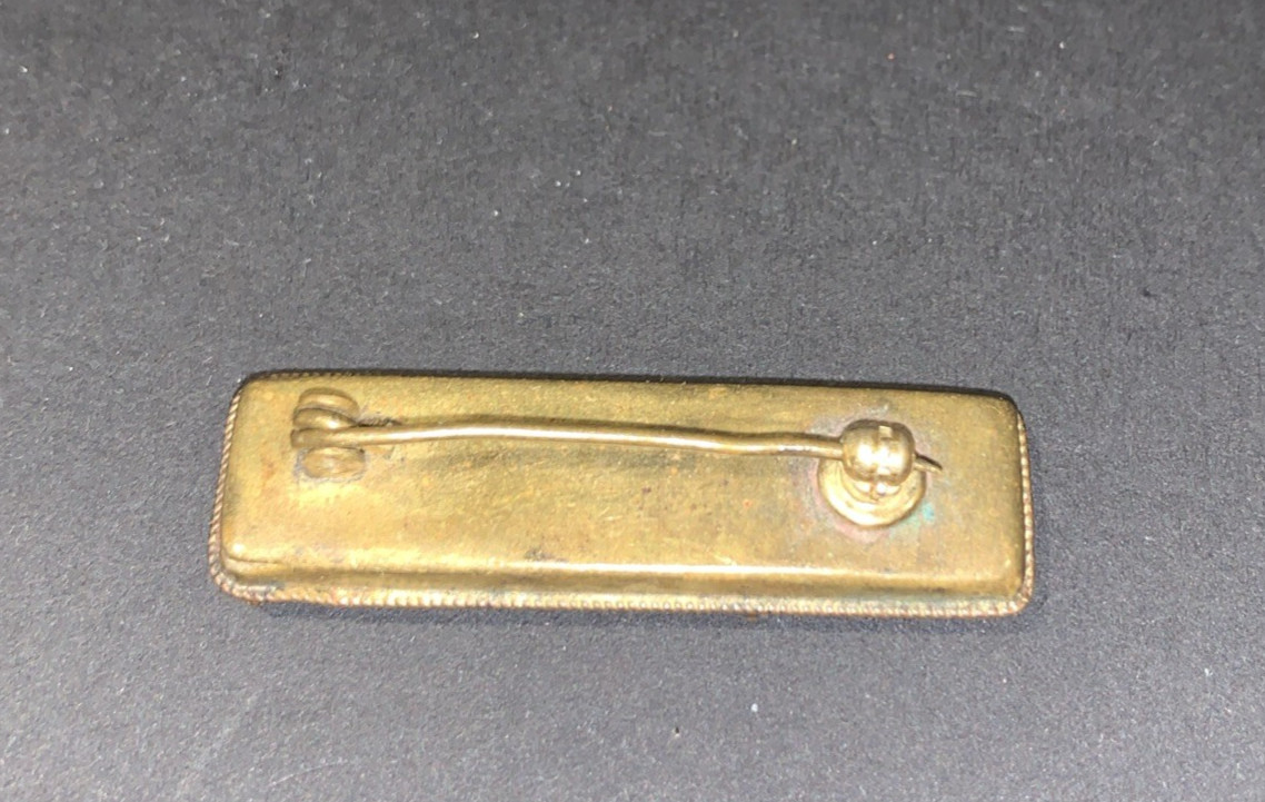 Vintage Italian Micro Mosaic Floral Bar Brooch Pin